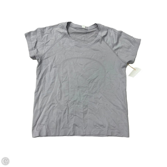 Athletic Top Short Sleeve By Lululemon In Purple, Size: 10