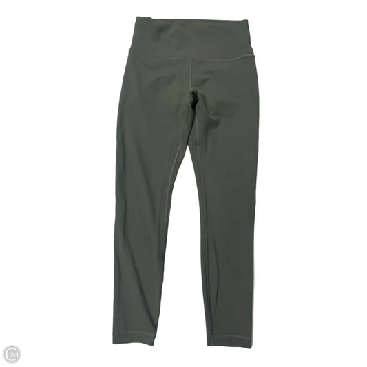 Athletic Leggings By Lululemon In Green, Size: M