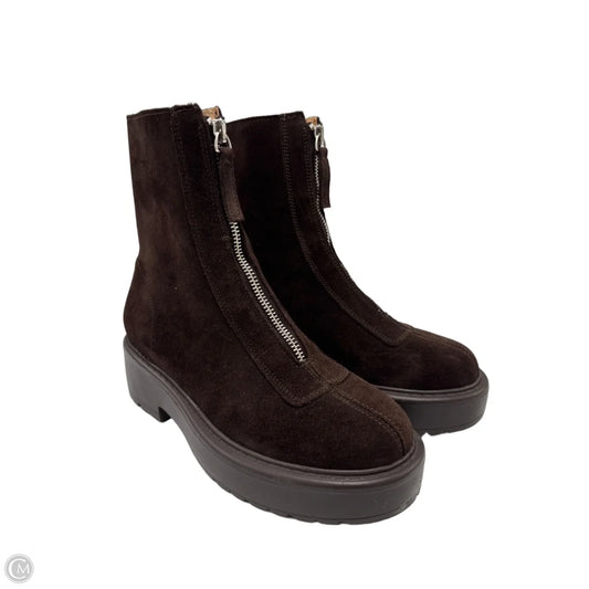 Boots Ankle Flats By Steve Madden In Brown, Size: 6.5