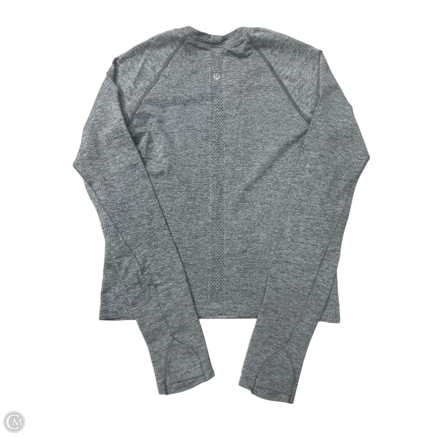 Athletic Top Long Sleeve Crewneck By Lululemon In Grey, Size: S