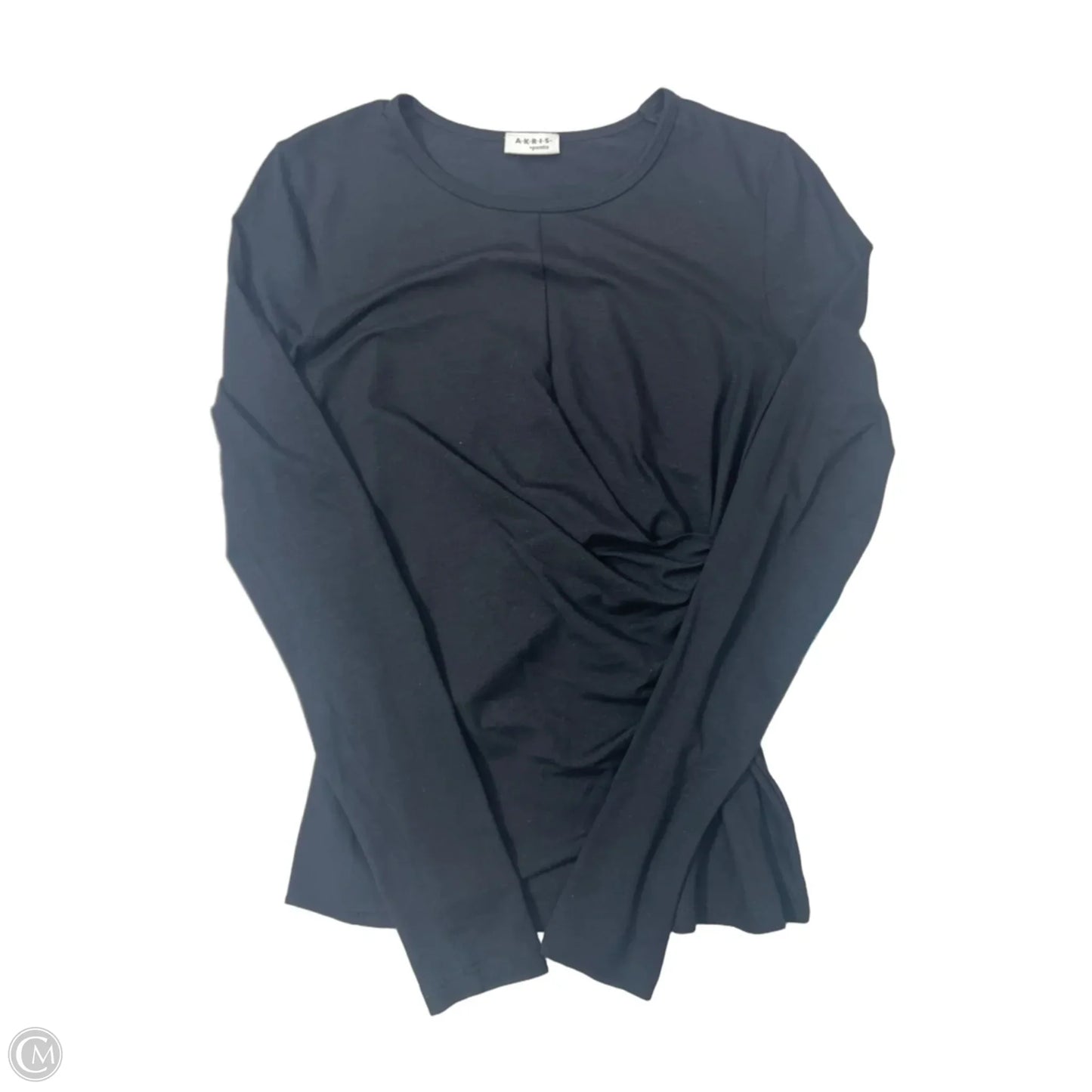 Top Long Sleeve By Akris In Black, Size: S