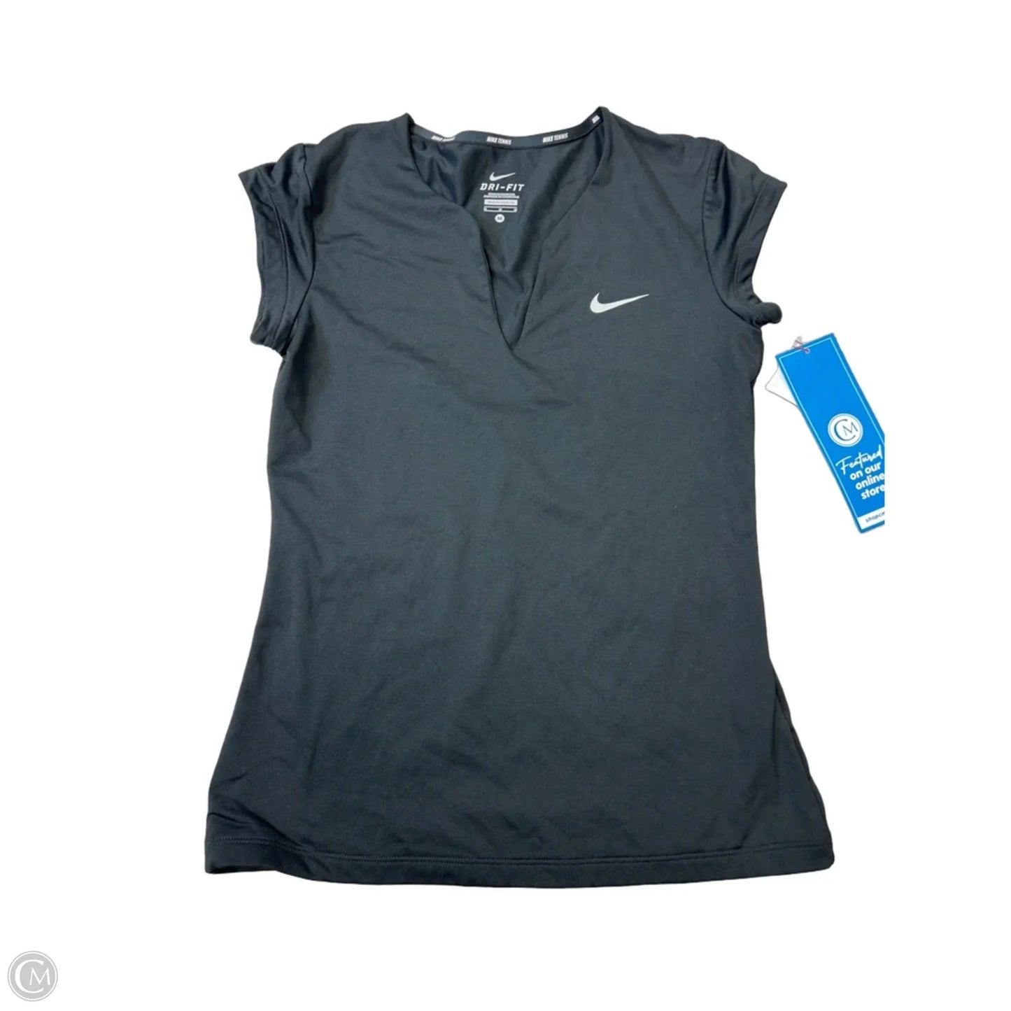 Athletic Top Short Sleeve By Nike Apparel In Black, Size: M