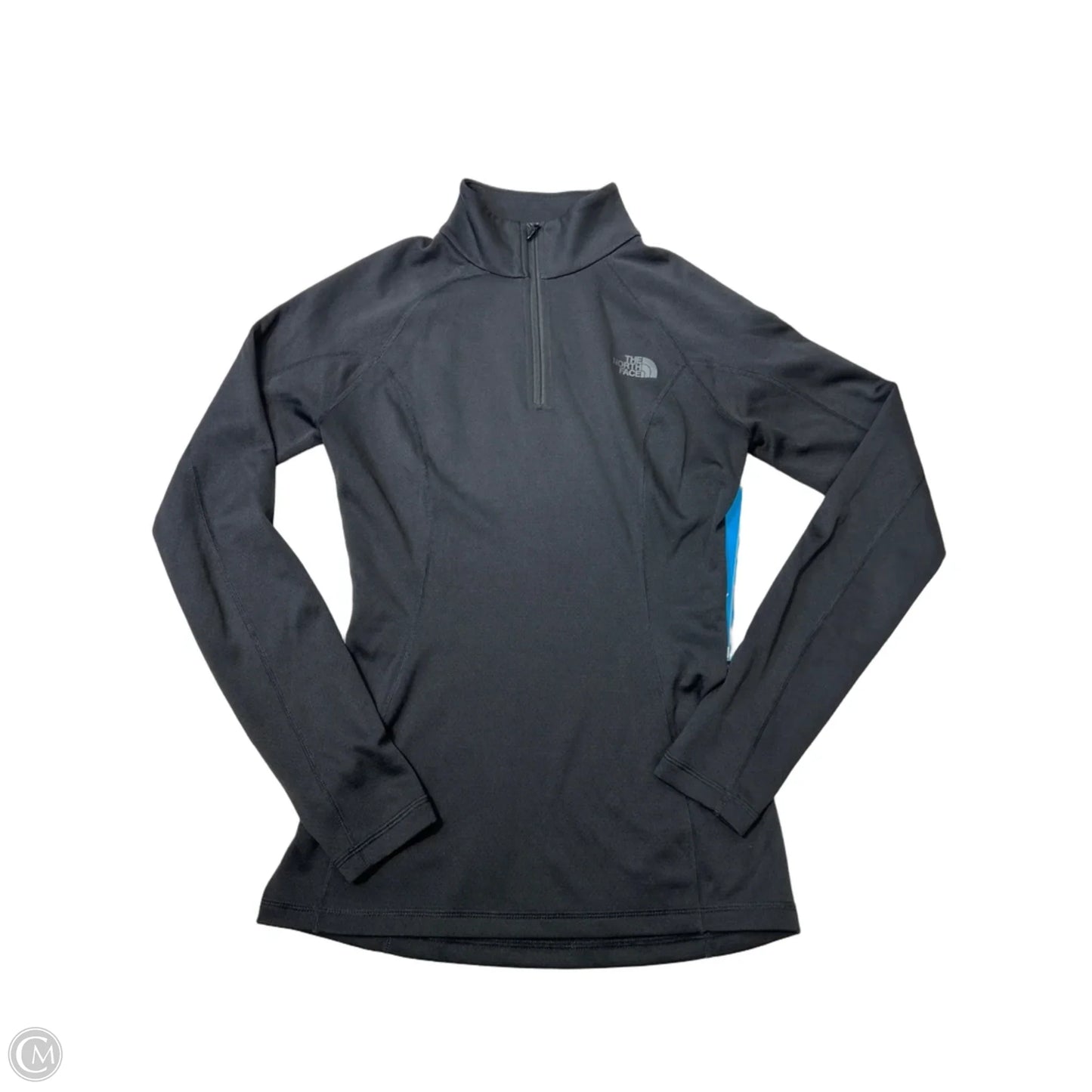 Athletic Top Long Sleeve Collar By The North Face In Black, Size: Xs