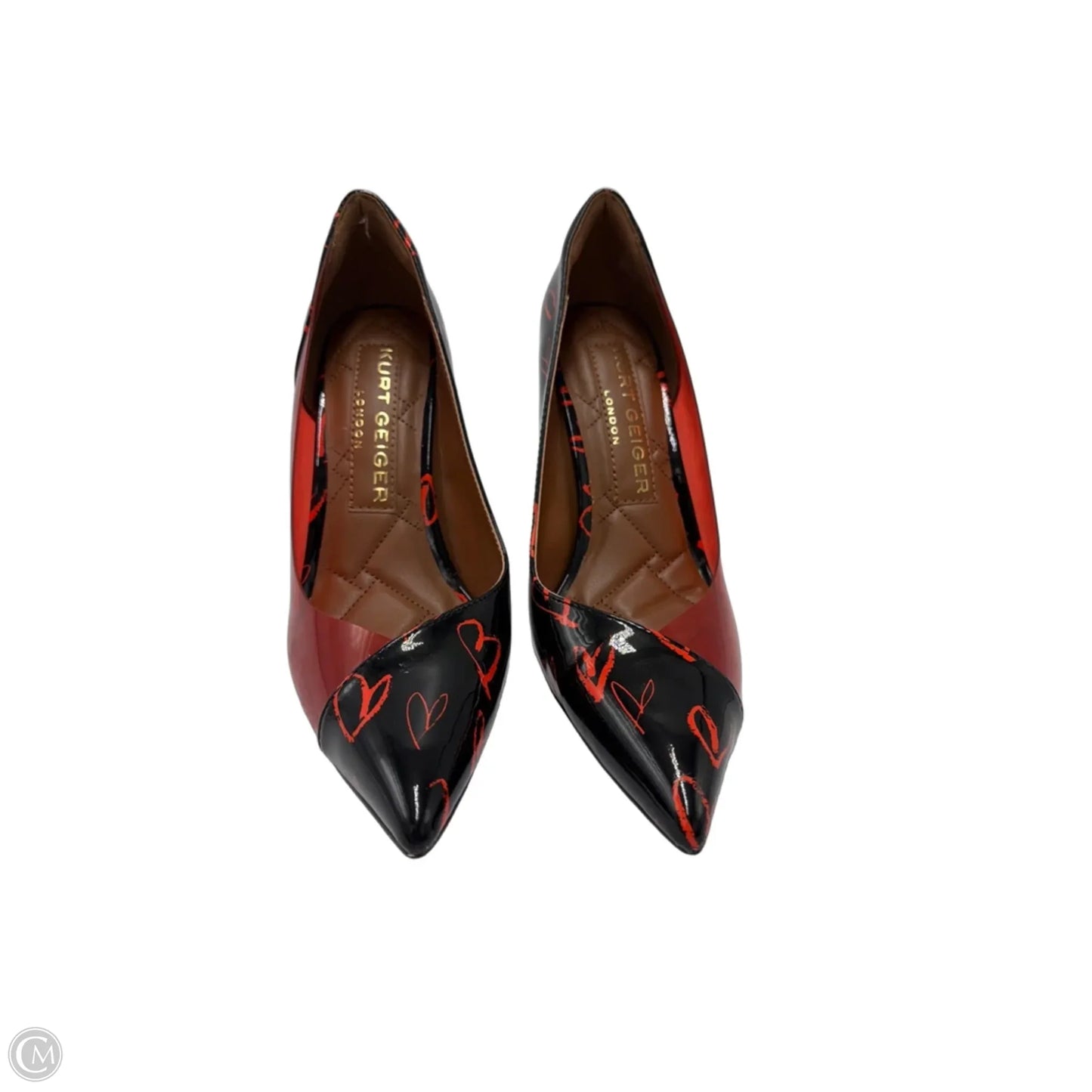 Shoes Designer By Kurt Geiger In Black & Red, Size: 6.5