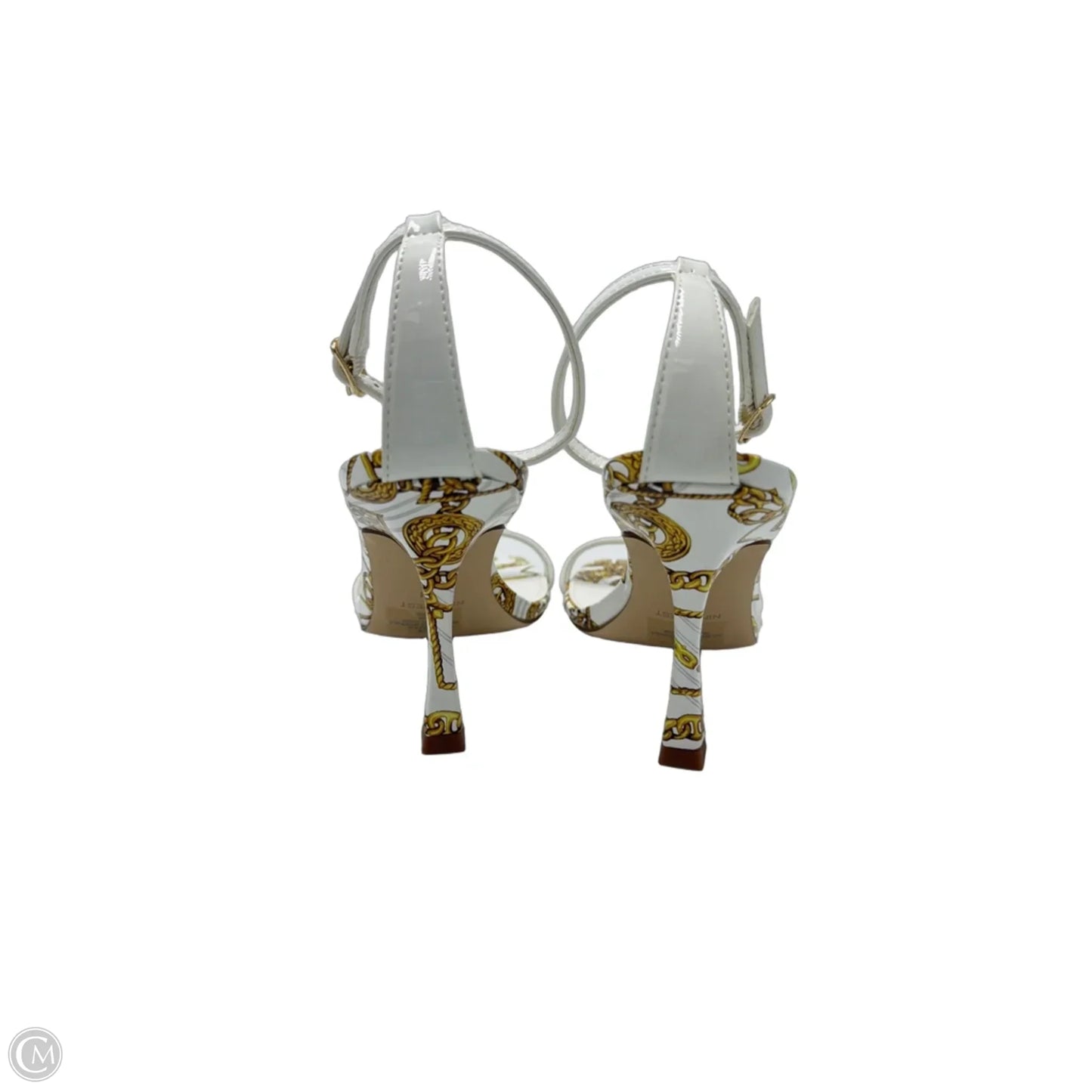 Shoes Heels Stiletto By Nine West In Gold & White, Size: 7.5