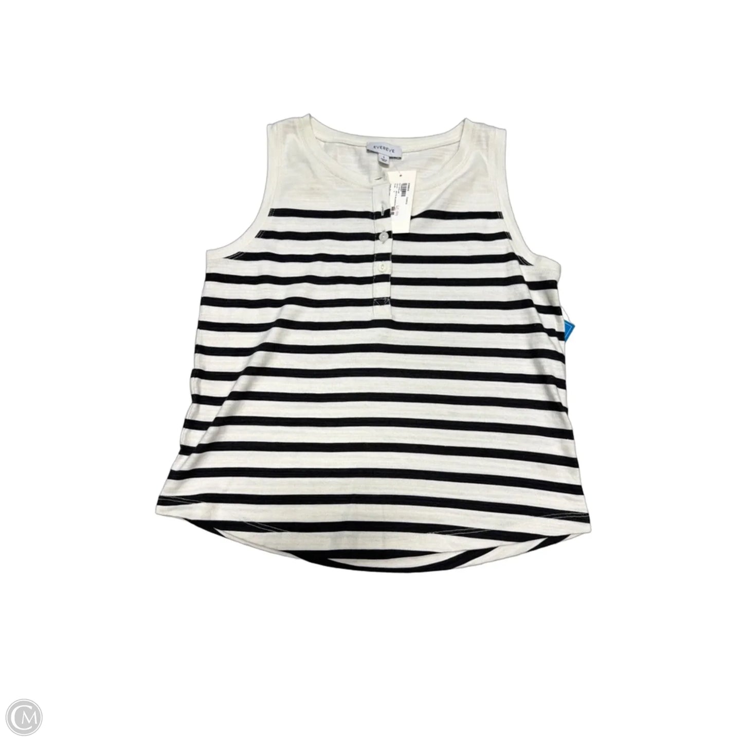 New! Top Sleeveless By Evereve In Striped Pattern, Size: S