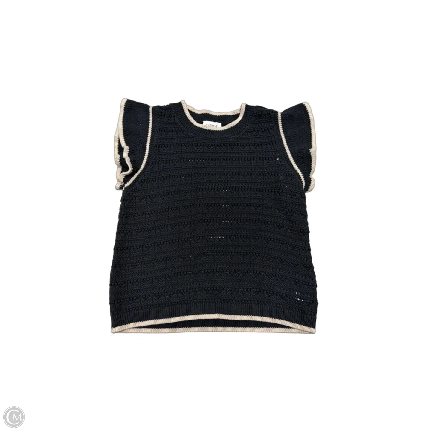 Top Short Sleeve By Evereve In Black, Size: S