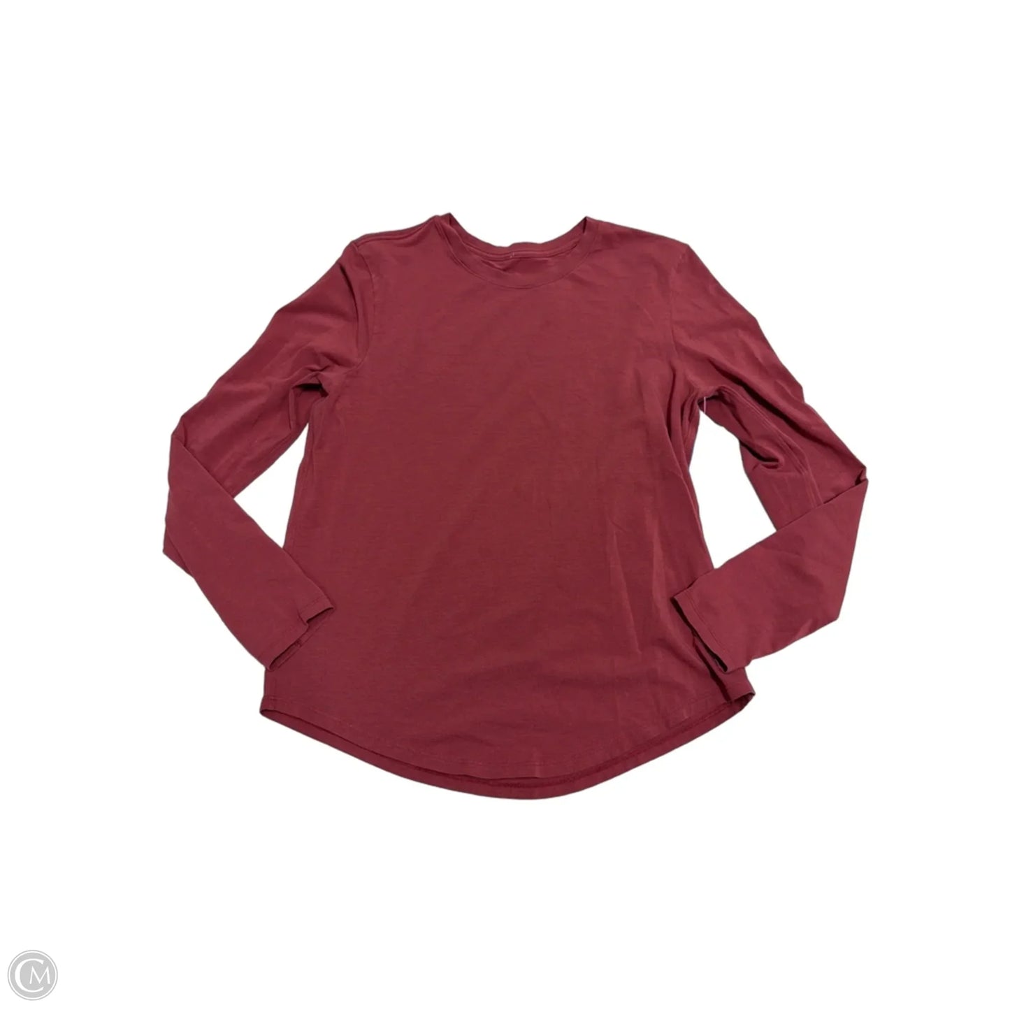 Athletic Top Long Sleeve Crewneck By Lululemon In Red, Size: M