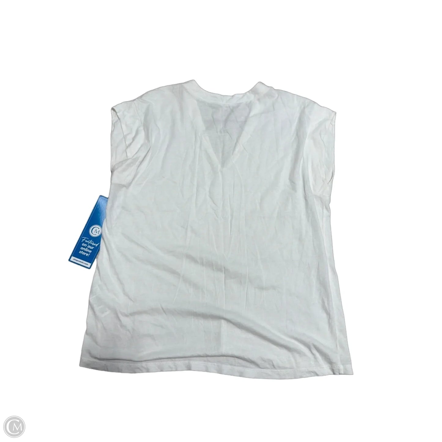 Top Sleeveless By Frame In White, Size: M