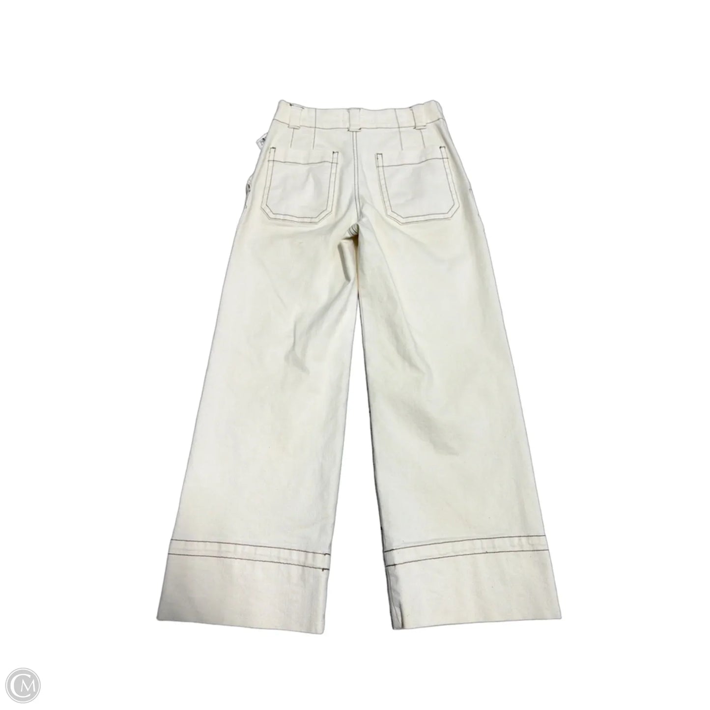 Pants Cropped By Anthropologie In Cream, Size: 0