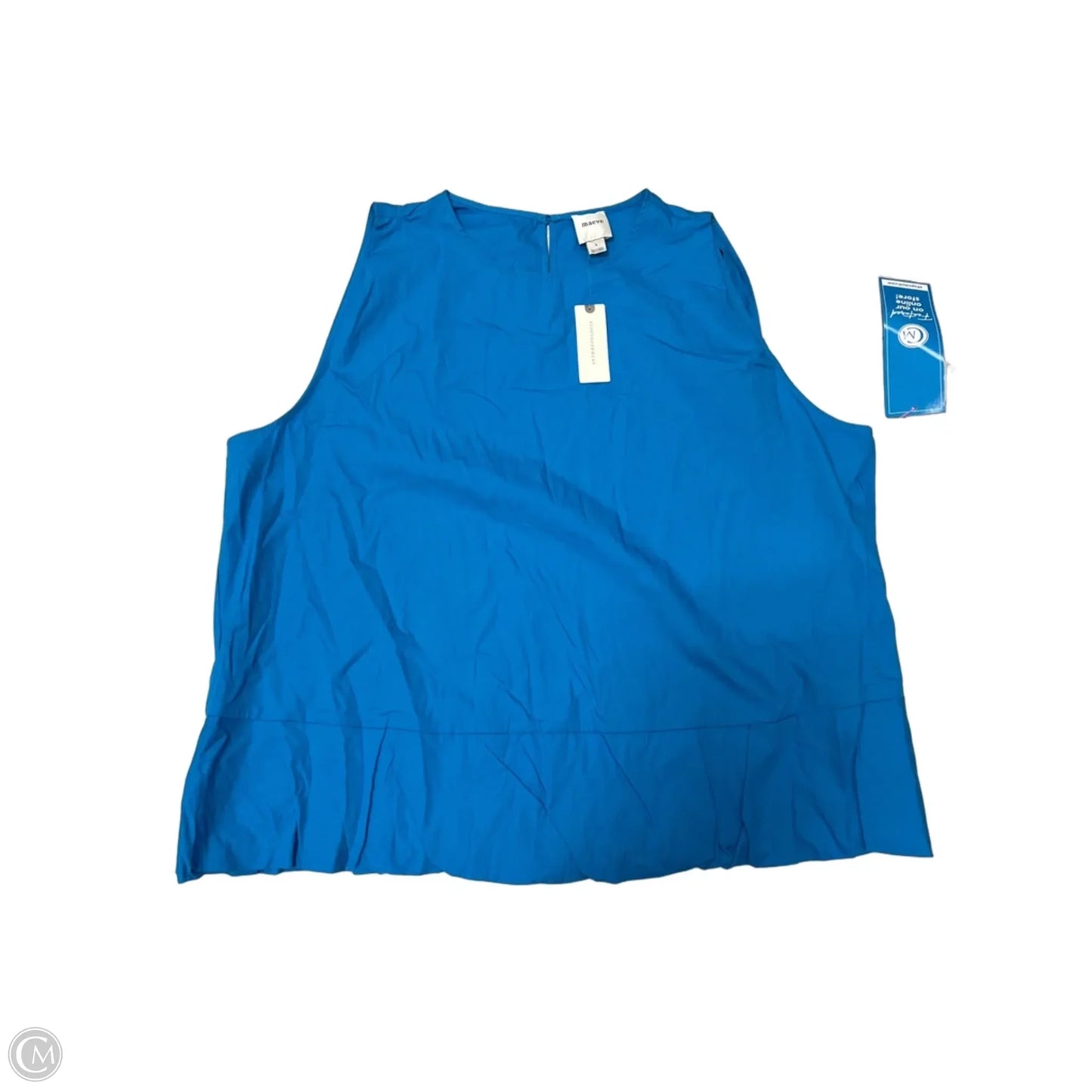 New! Top Sleeveless By Maeve In Blue, Size: L