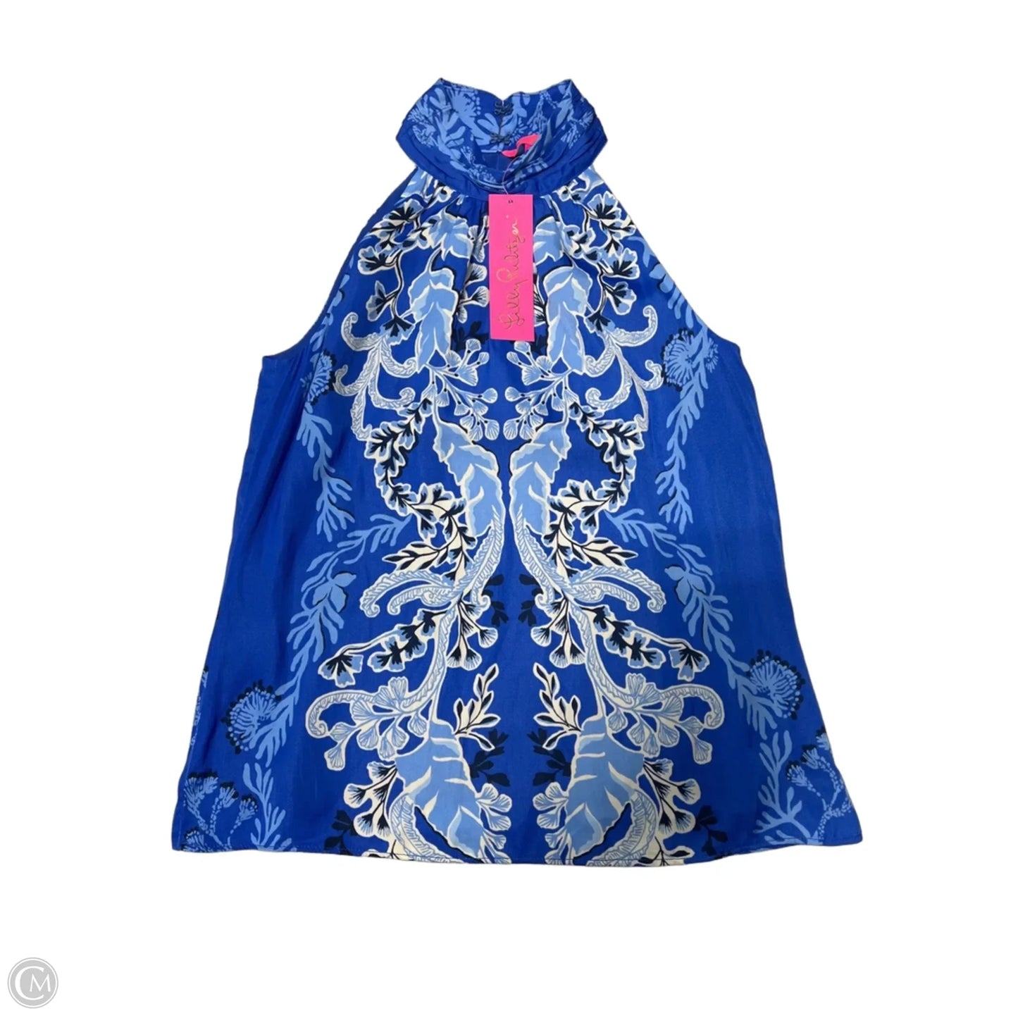 New! Top Sleeveless Designer By Lilly Pulitzer In Blue, Size: Xxs