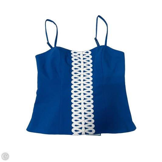 Top Sleeveless Designer By Lilly Pulitzer In Blue, Size: Xs