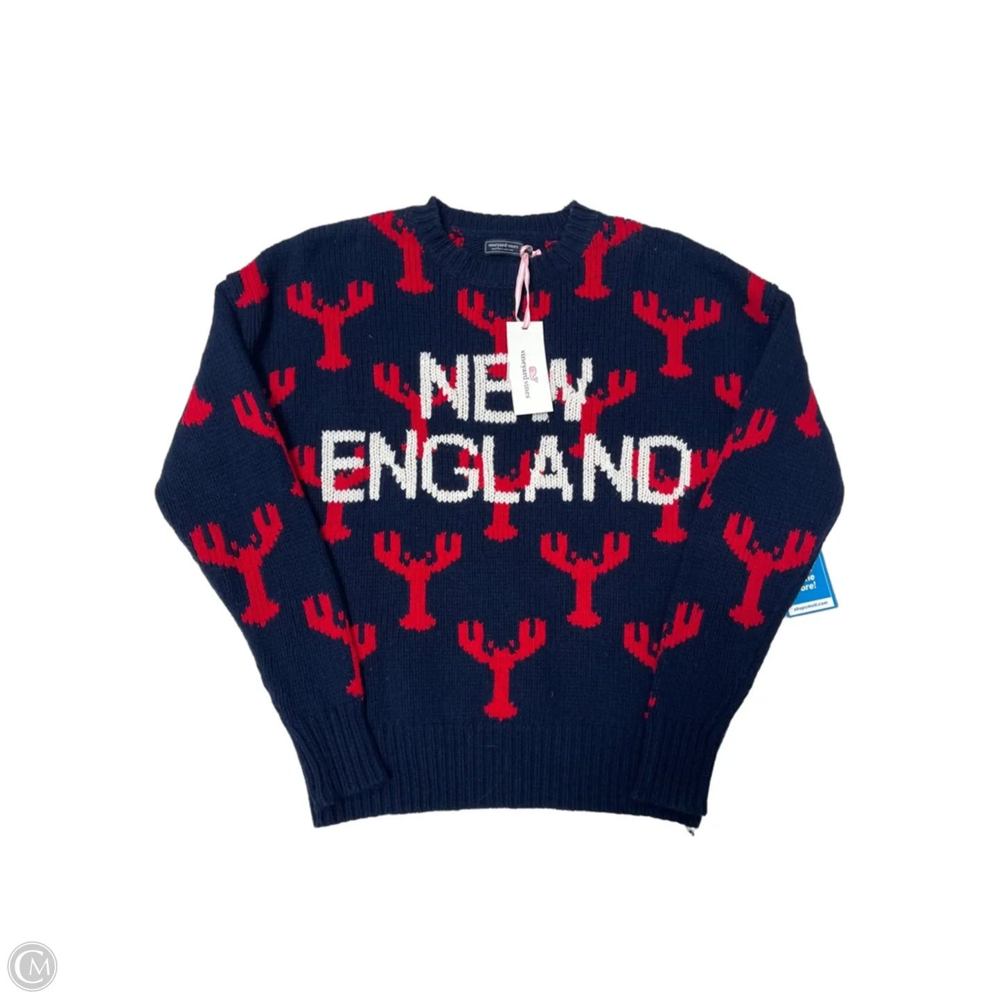 New! Sweater By Vineyard Vines In Blue & Red, Size: Xxs