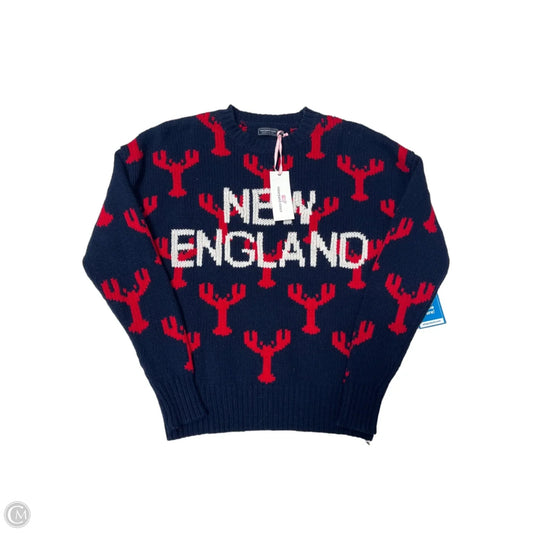New! Sweater By Vineyard Vines In Blue & Red, Size: Xxs
