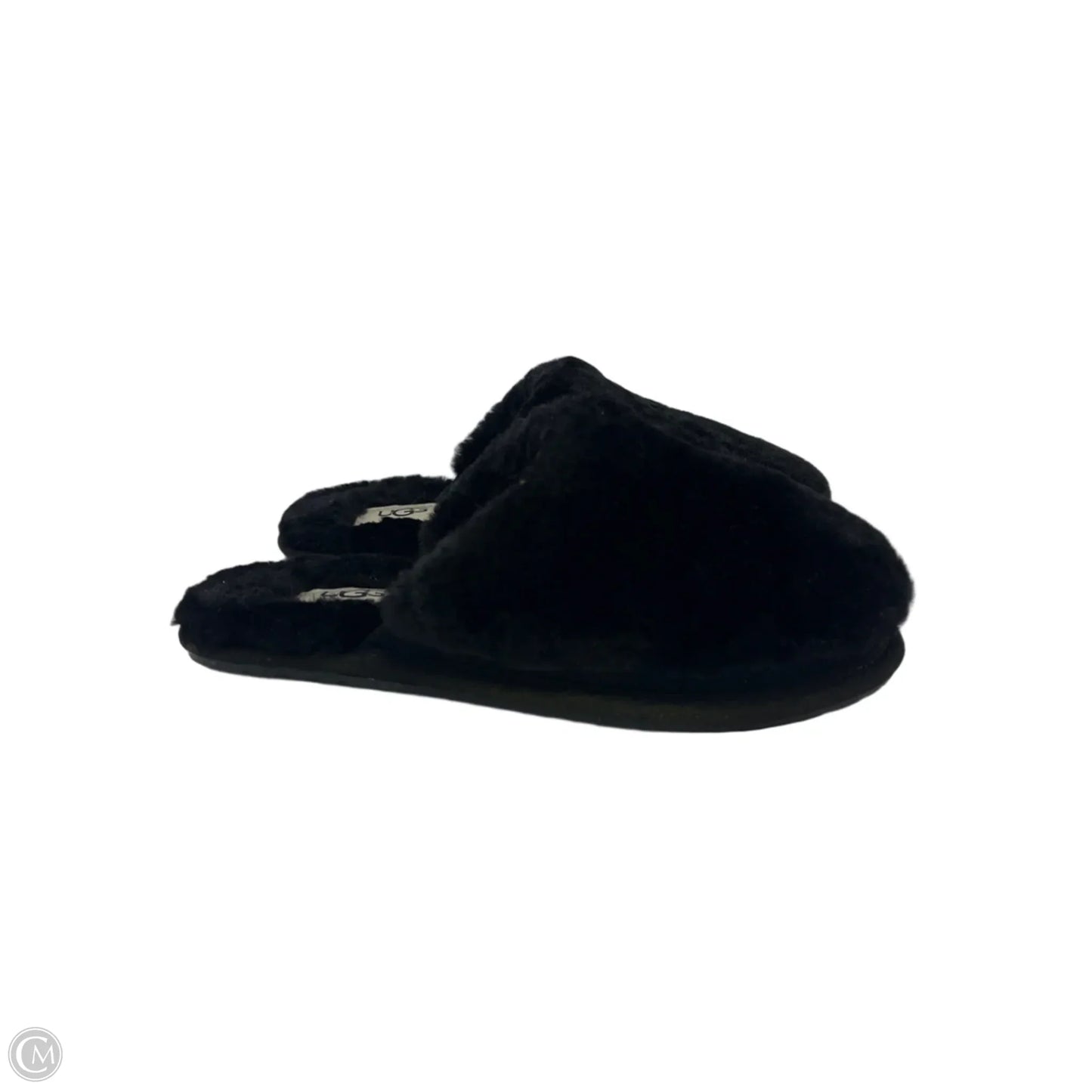Slippers Designer By UGG In Black, Size: 6