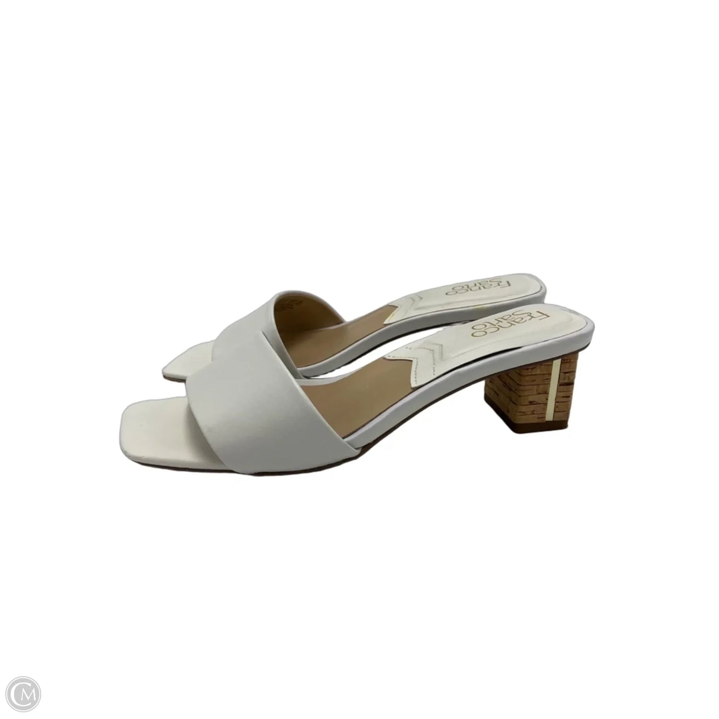 Shoes Heels Block By Franco Sarto In White, Size: 7.5