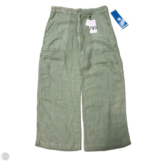 New! Pants Wide Leg By Zara In Green, Size: L