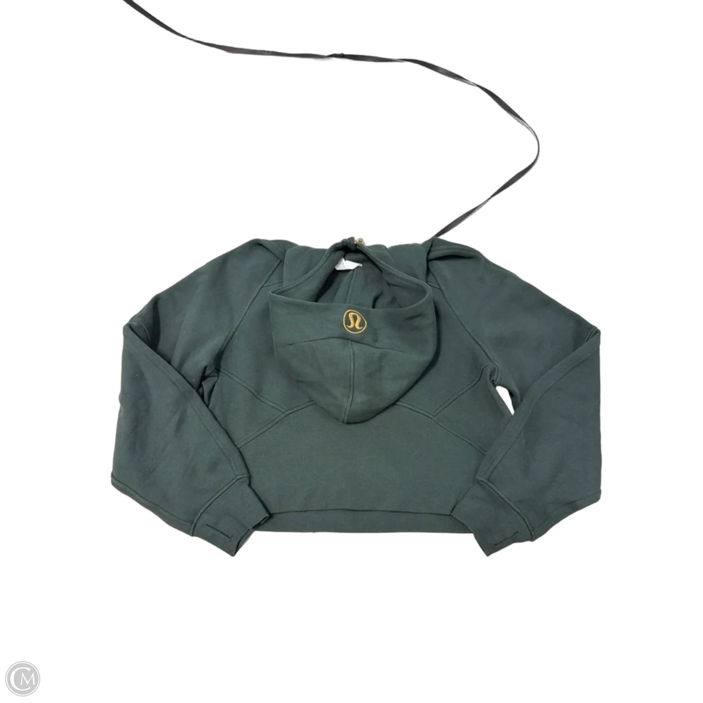 Athletic Sweatshirt Hoodie By Lululemon In Green, Size: M