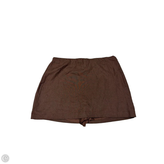 Skort By Abercrombie And Fitch In Brown, Size: L