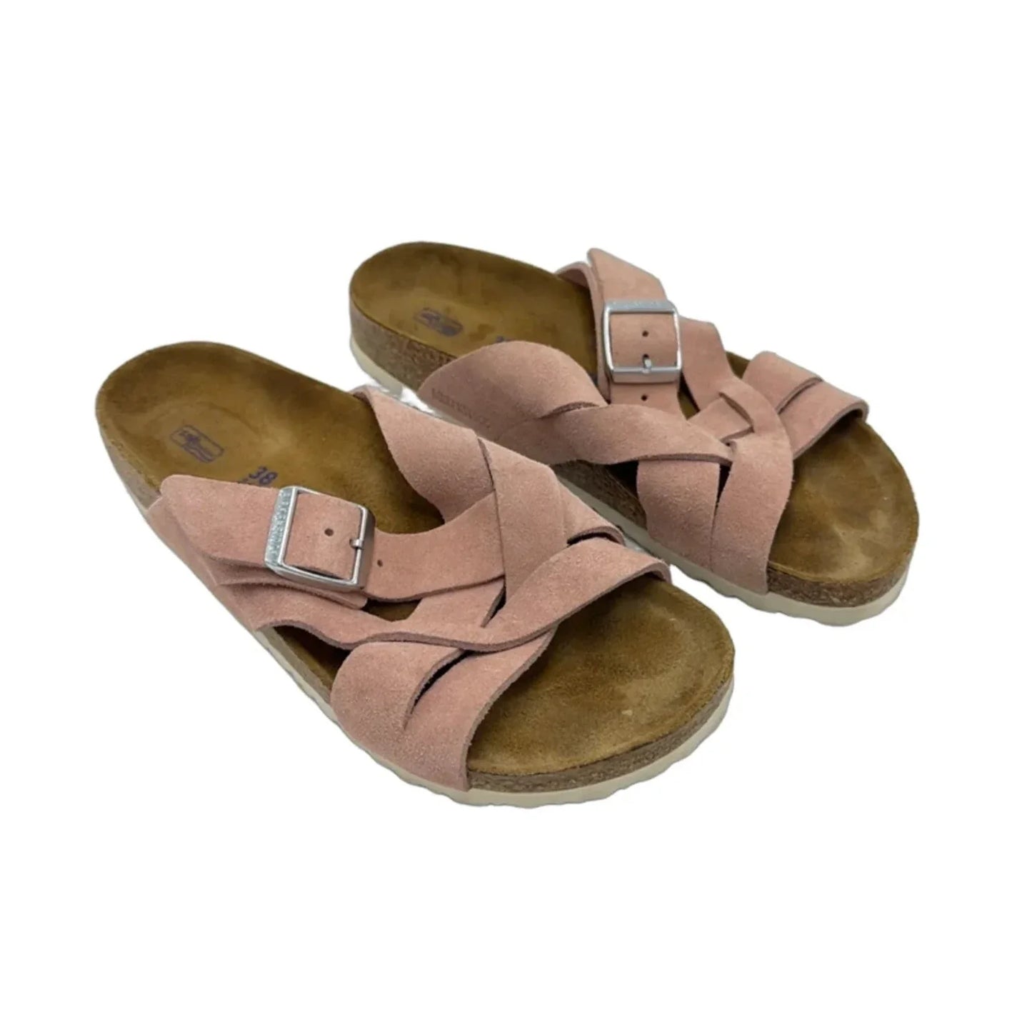 Sandals Designer By Birkenstock In Pink, Size: 7