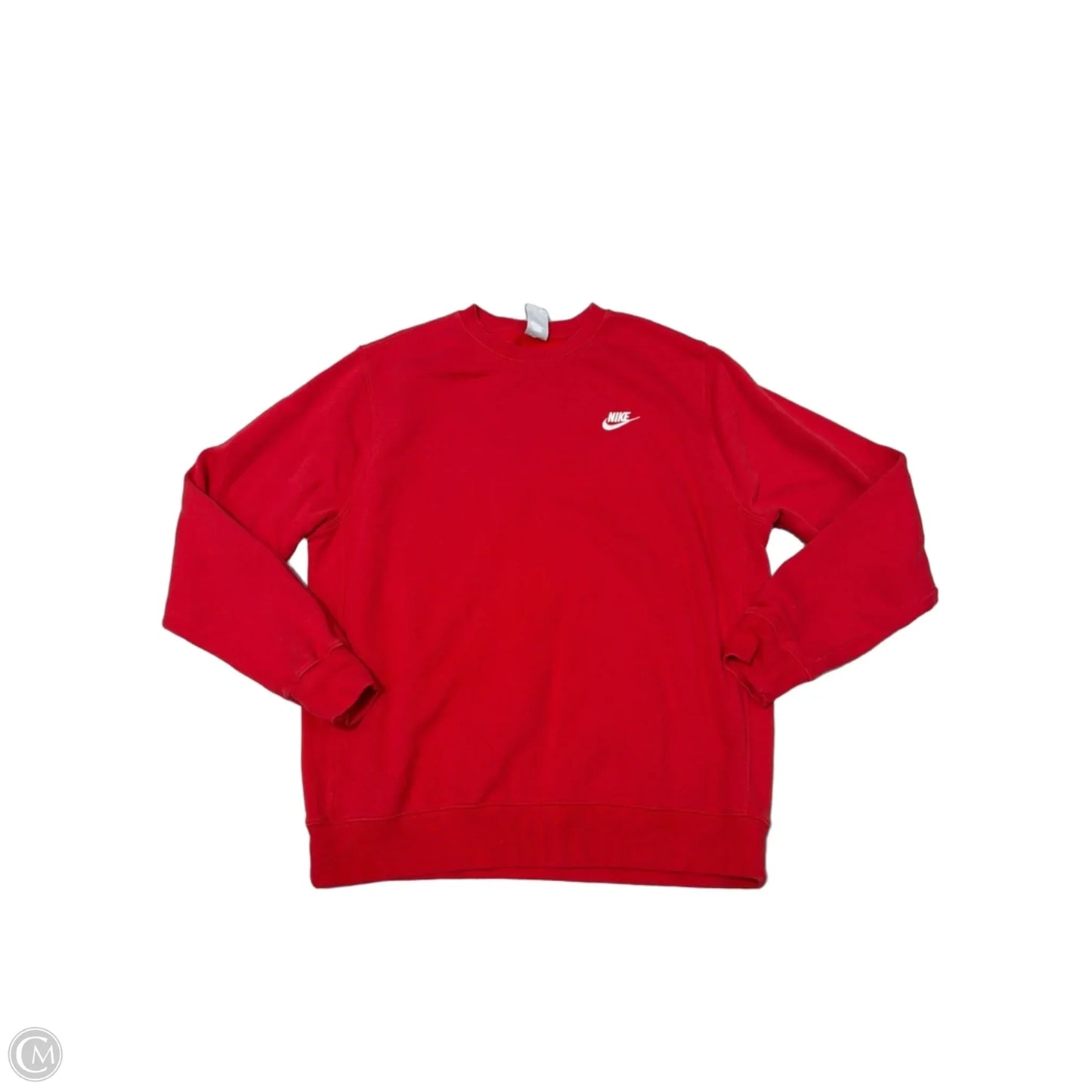 Athletic Sweatshirt Crewneck By Nike Apparel In Red, Size: L