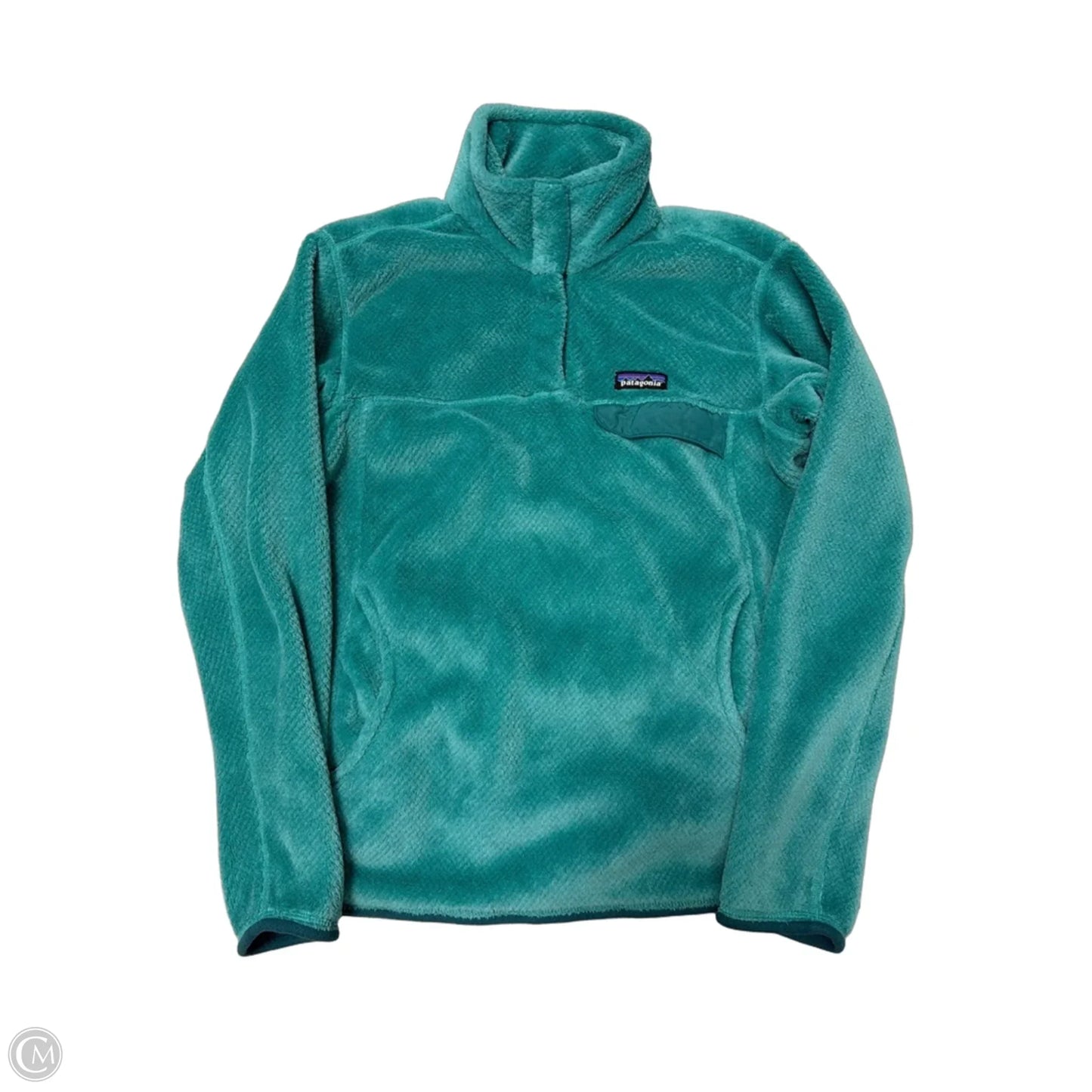 Sweatshirt Collar By Patagonia In Green, Size: L