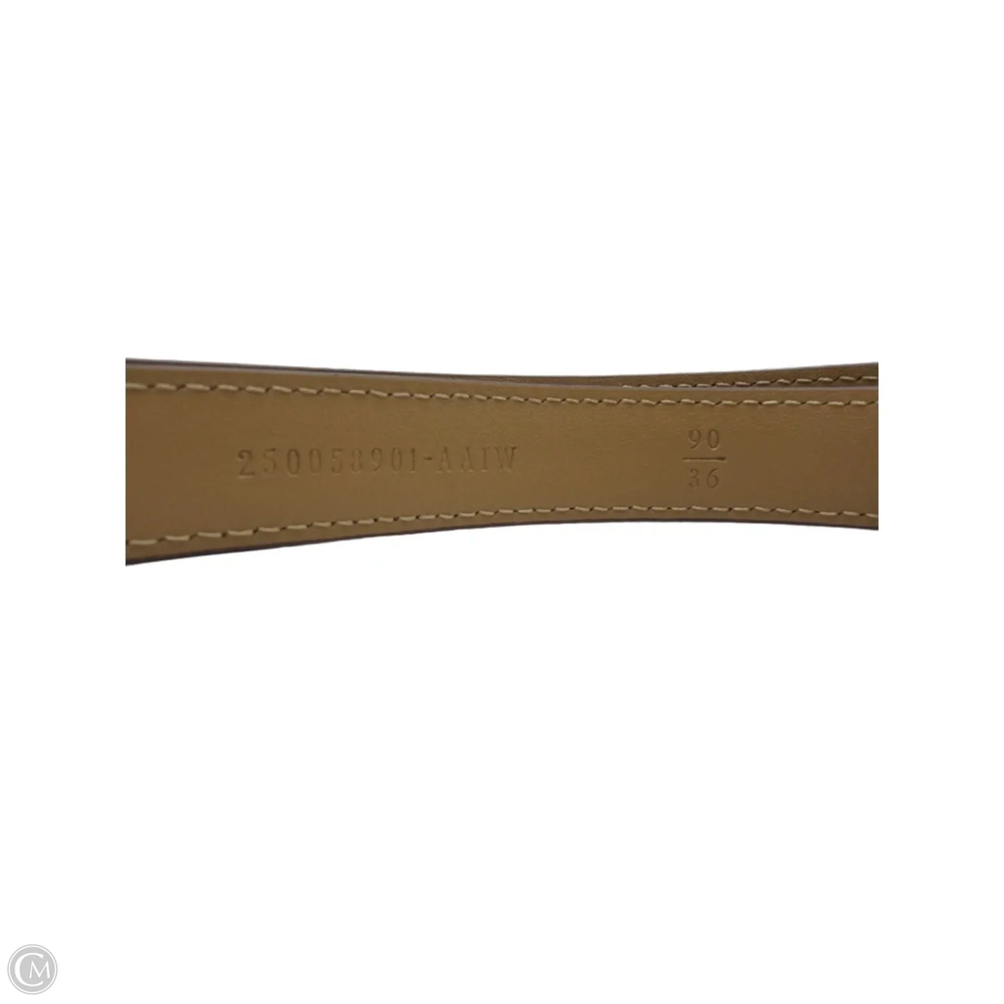 Fendi FF Monogram Leather Luxury Belt, Size: 90/36 (L/XL)