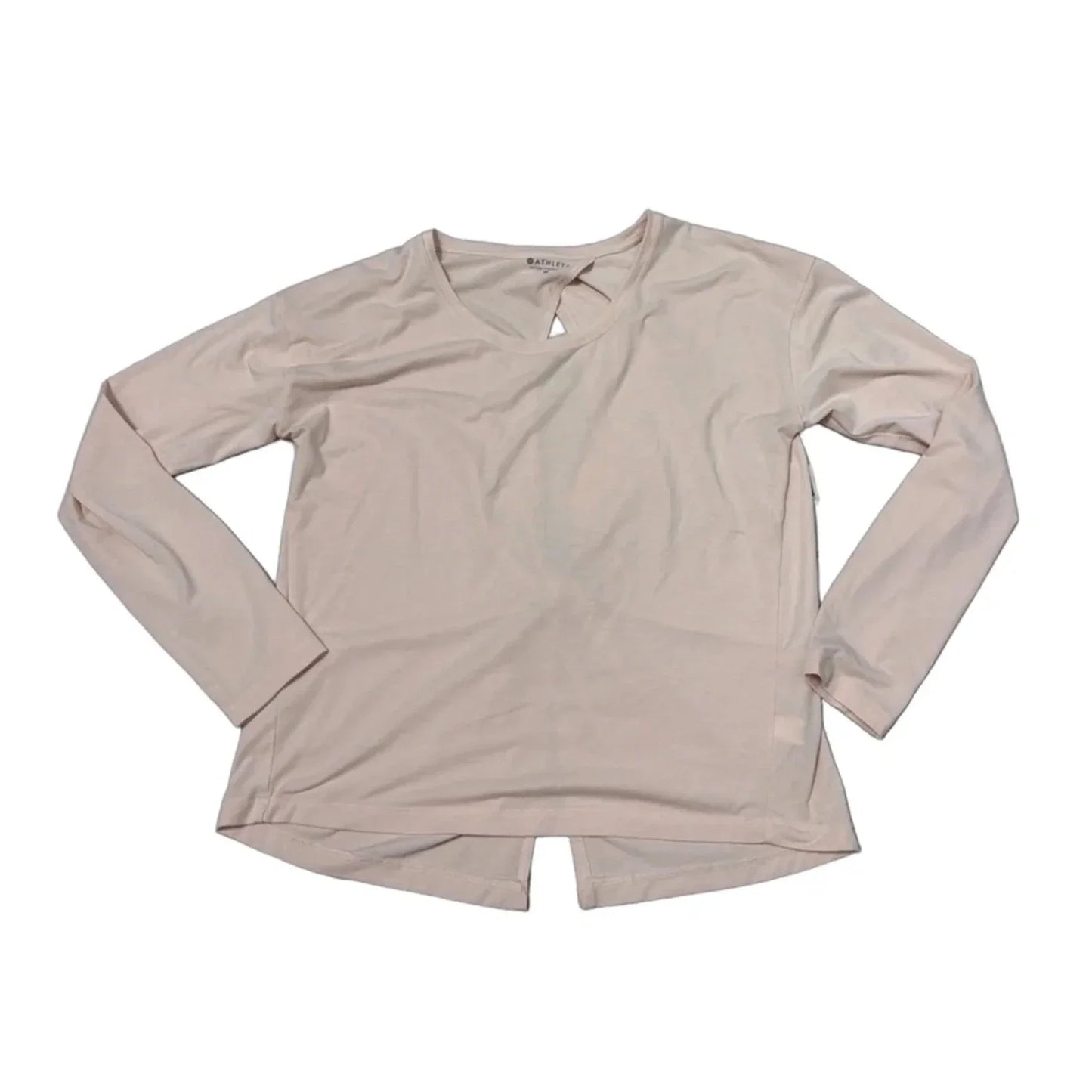 Athletic Top Long Sleeve Crewneck By Athleta In Pink, Size: M