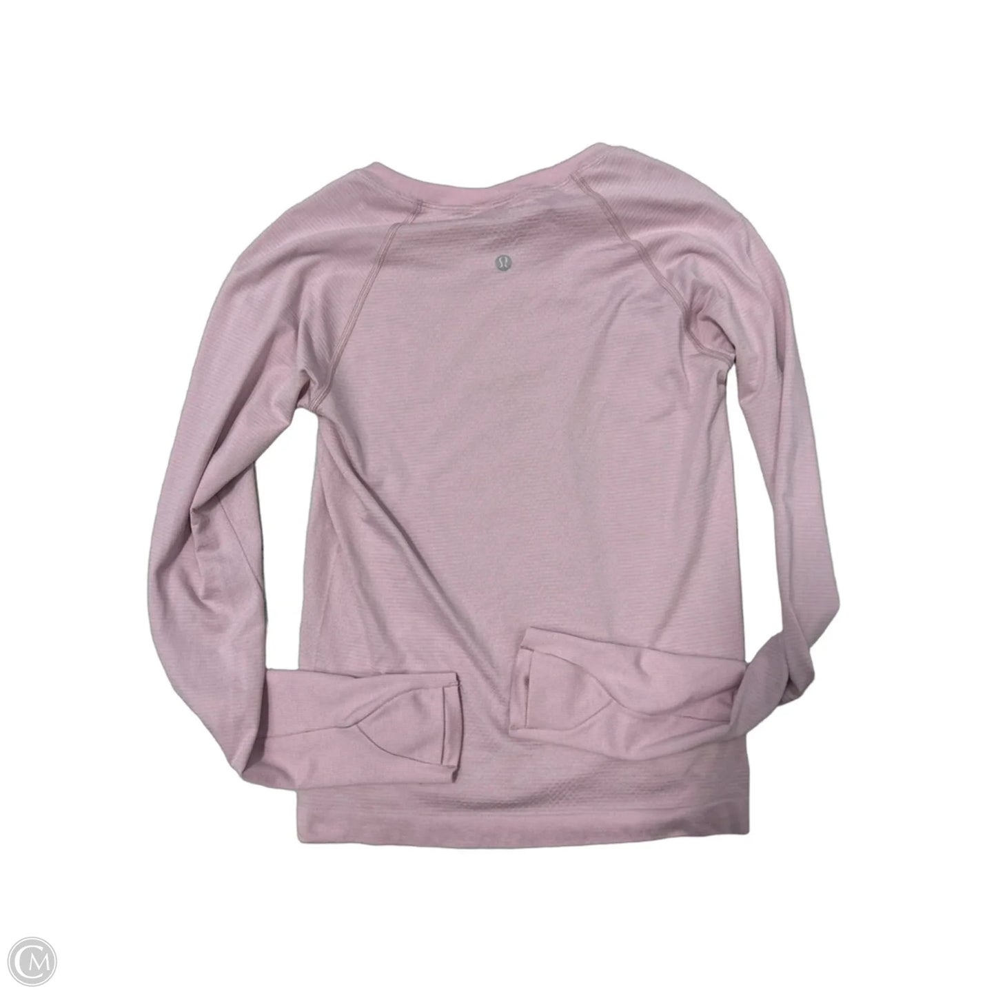 Athletic Top Long Sleeve Crewneck By Lululemon In Pink, Size: S