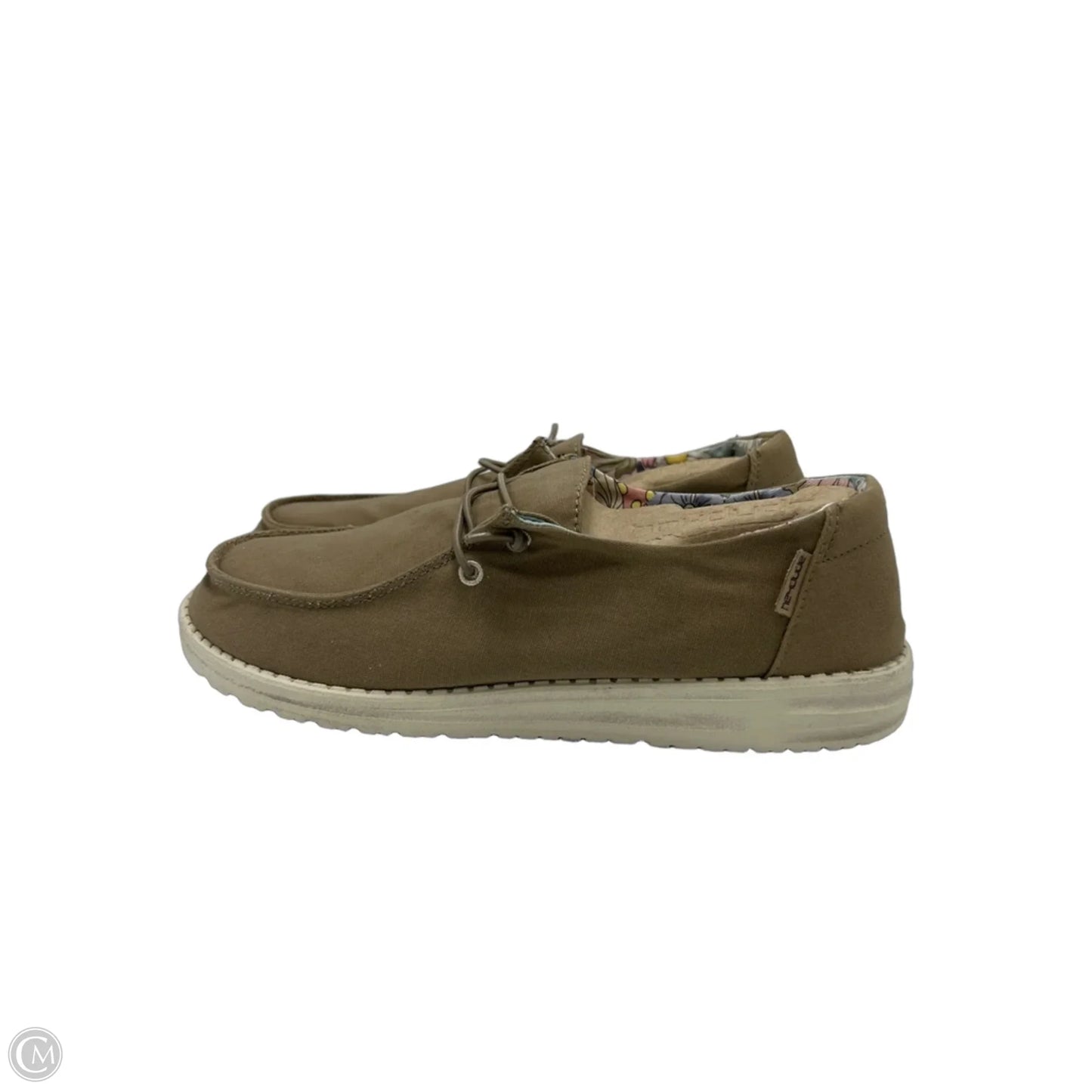 Shoes Flats By Hey Dude In Brown, Size: 11