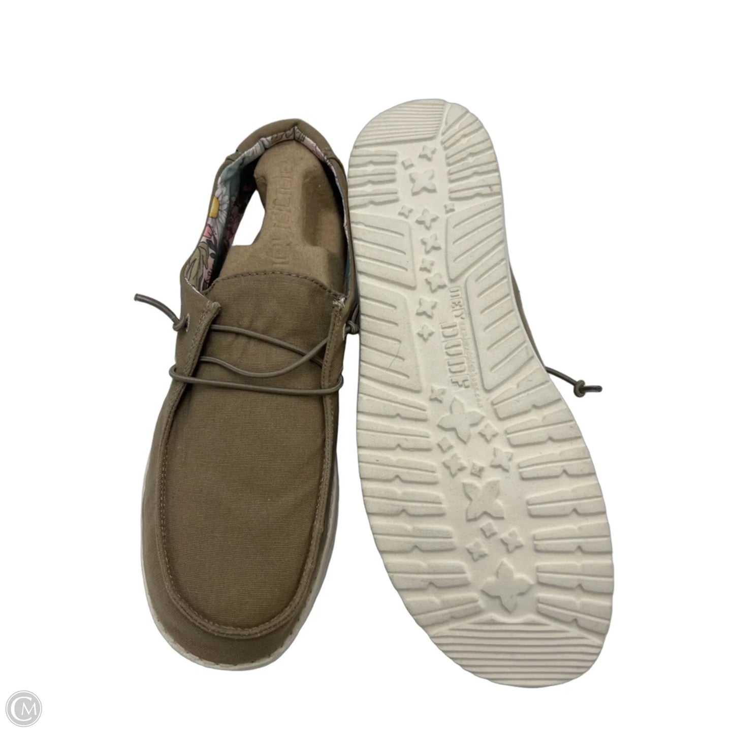 Shoes Flats By Hey Dude In Brown, Size: 11