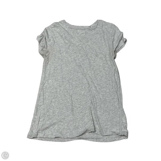 Athletic Top Short Sleeve By Athleta In Grey, Size: S