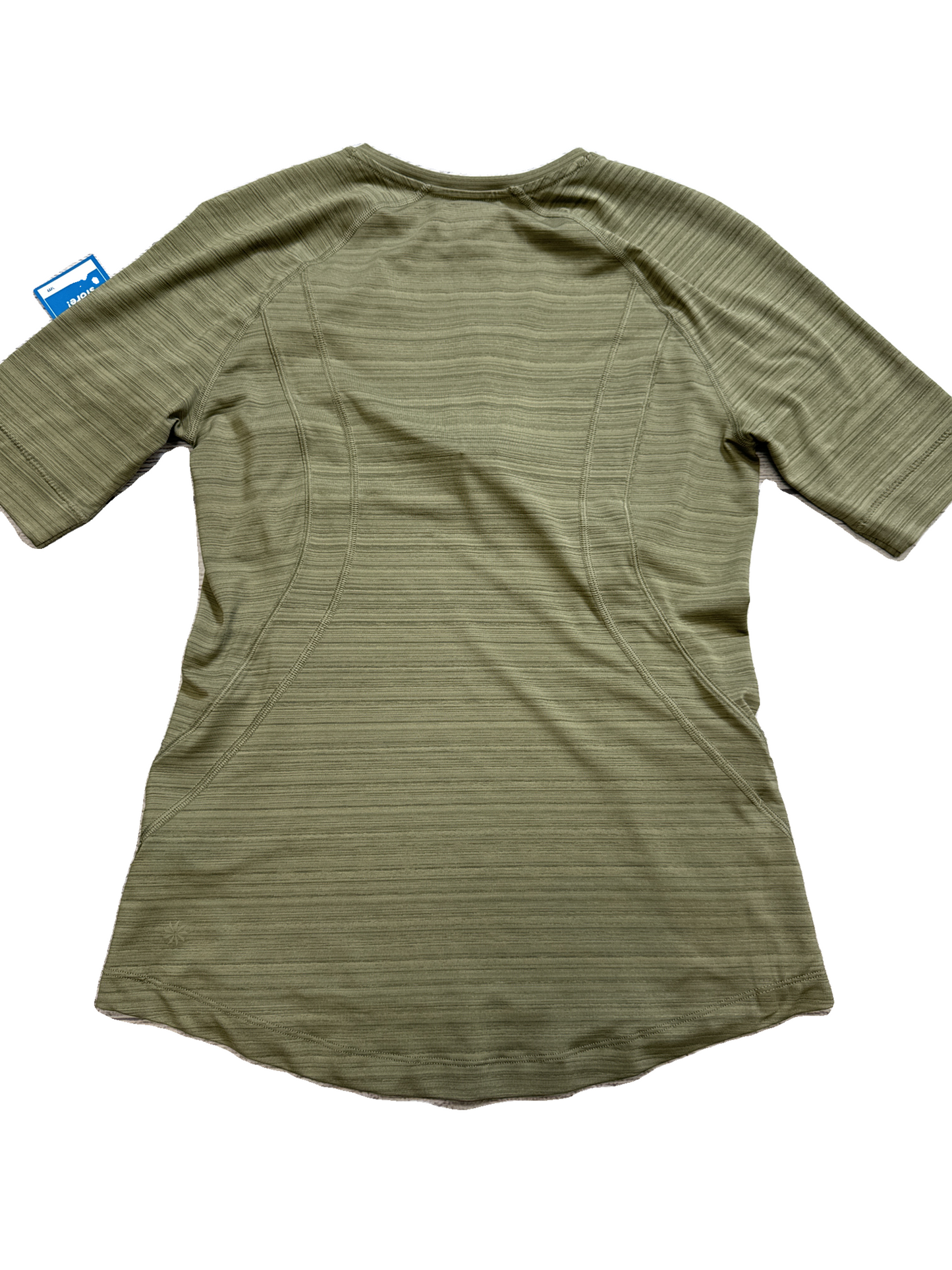 Athletic Top Short Sleeve By Athleta In Green, Size: S