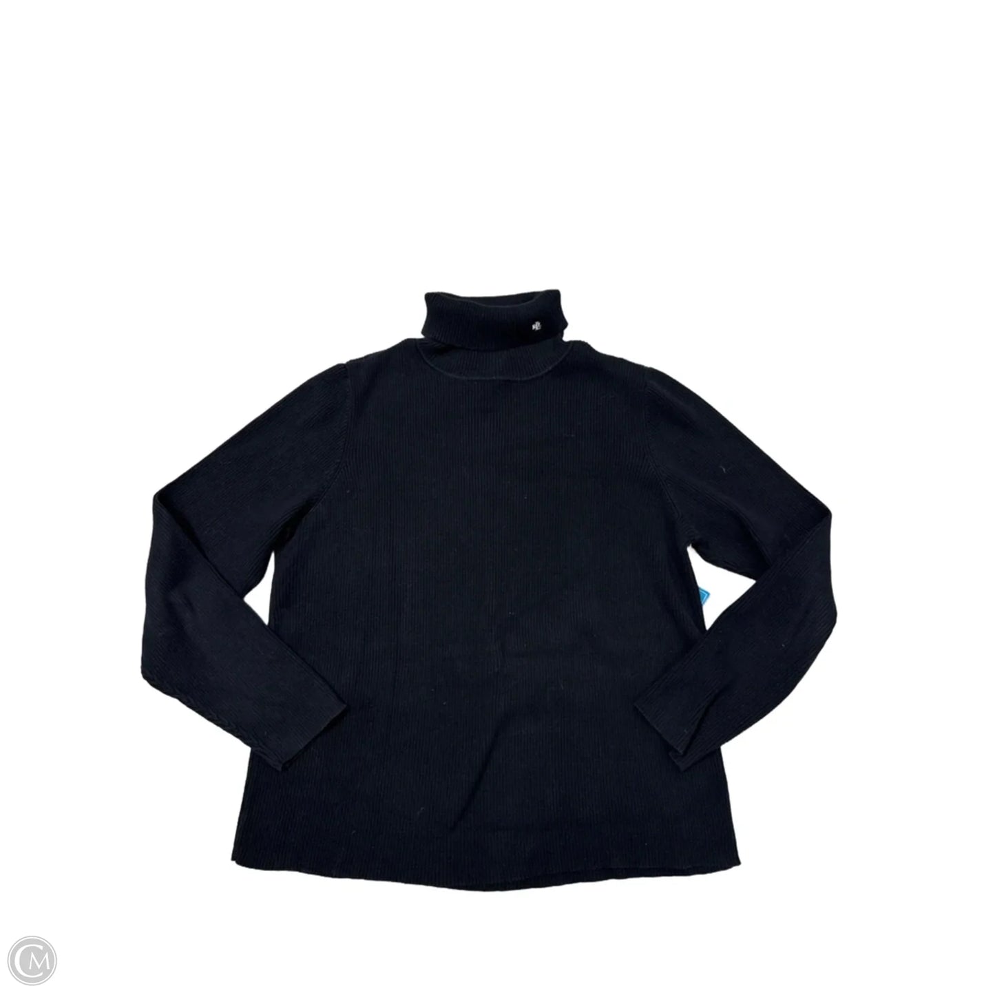 Sweater By Lauren By Ralph Lauren In Black, Size: 2x