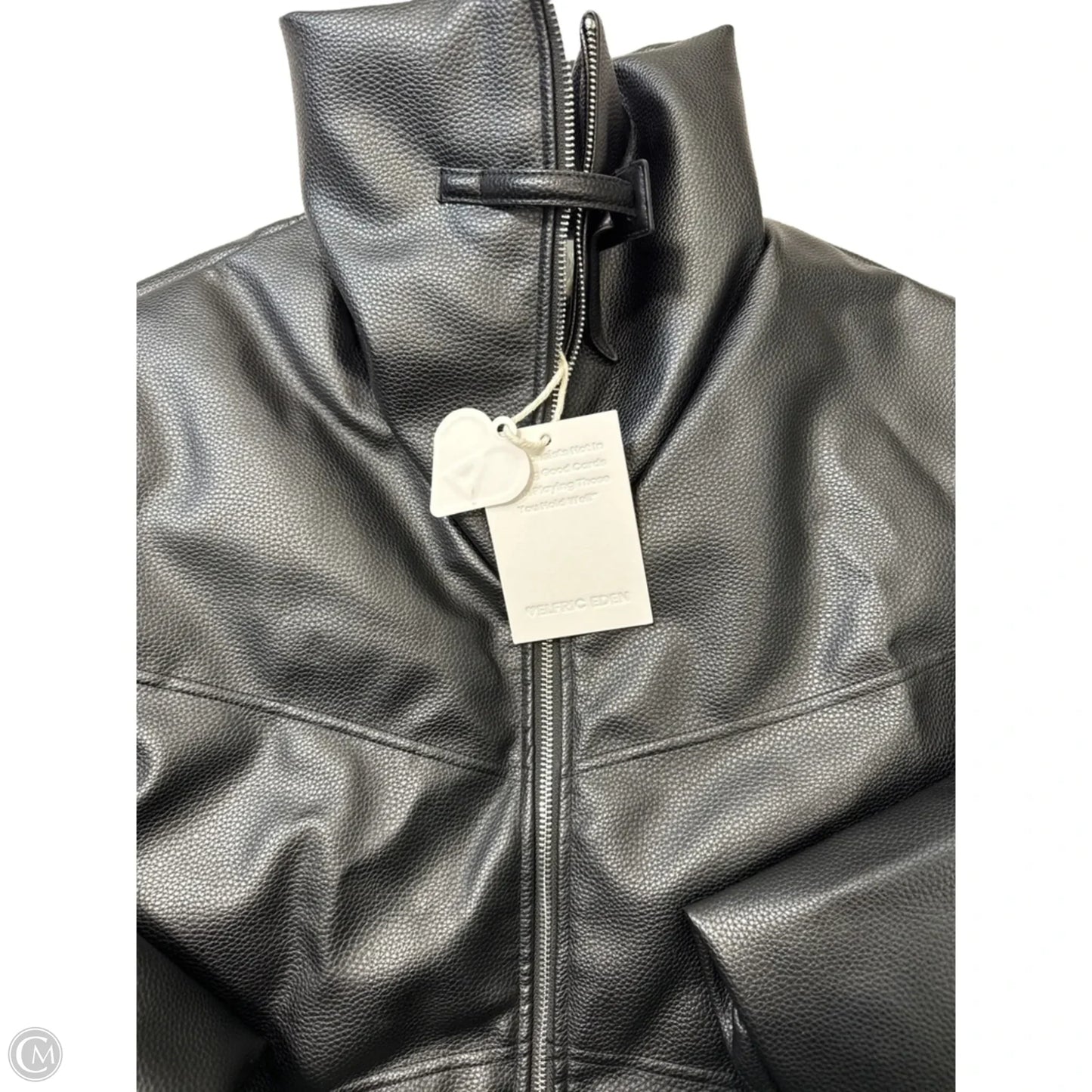 New! Jacket Leather By Elferic Eden In Black, Size: Xs