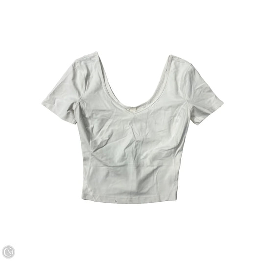 Top Short Sleeve By Lululemon In White, Size: 2