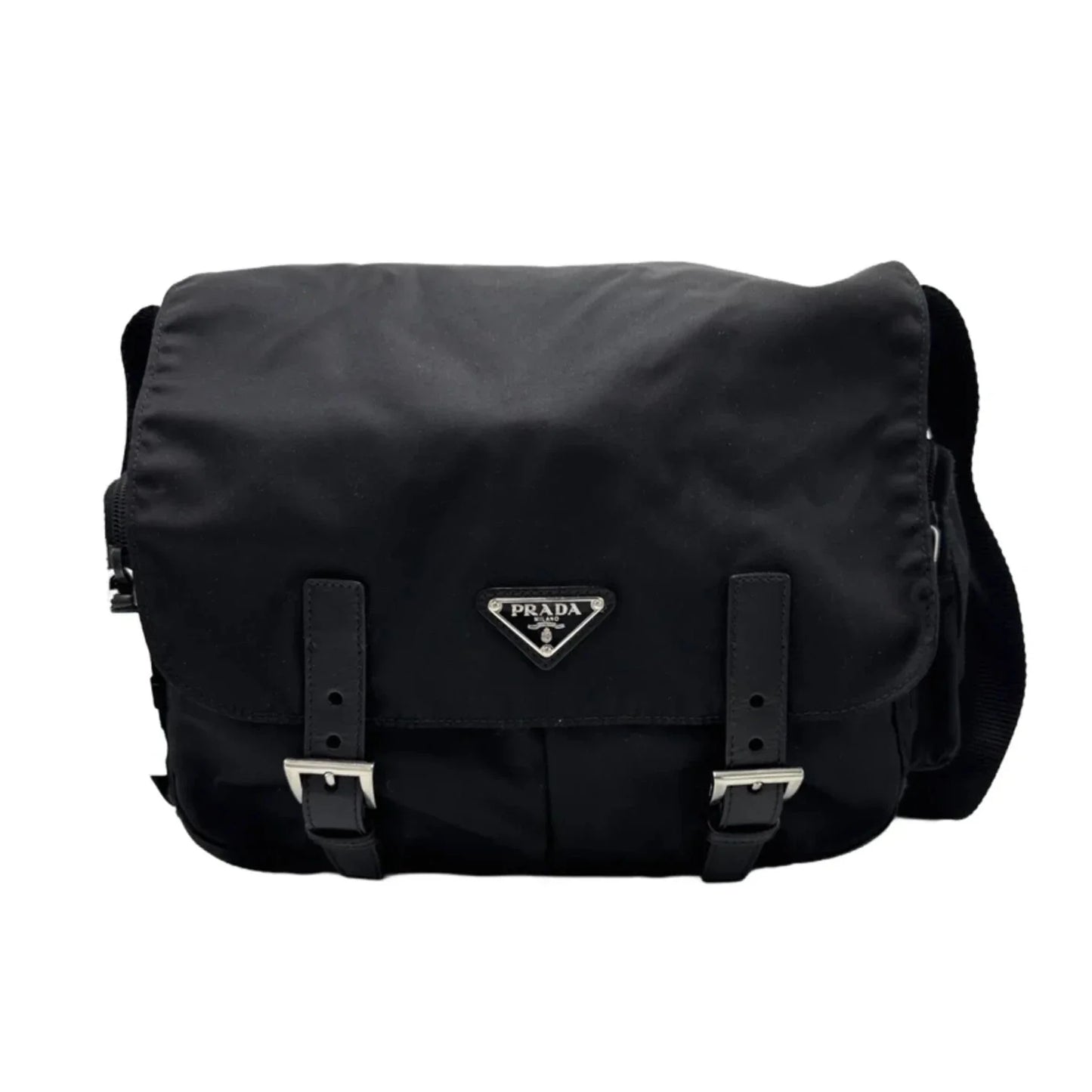 Prada Nylon Messenger Luxury Handbag / Crossbody