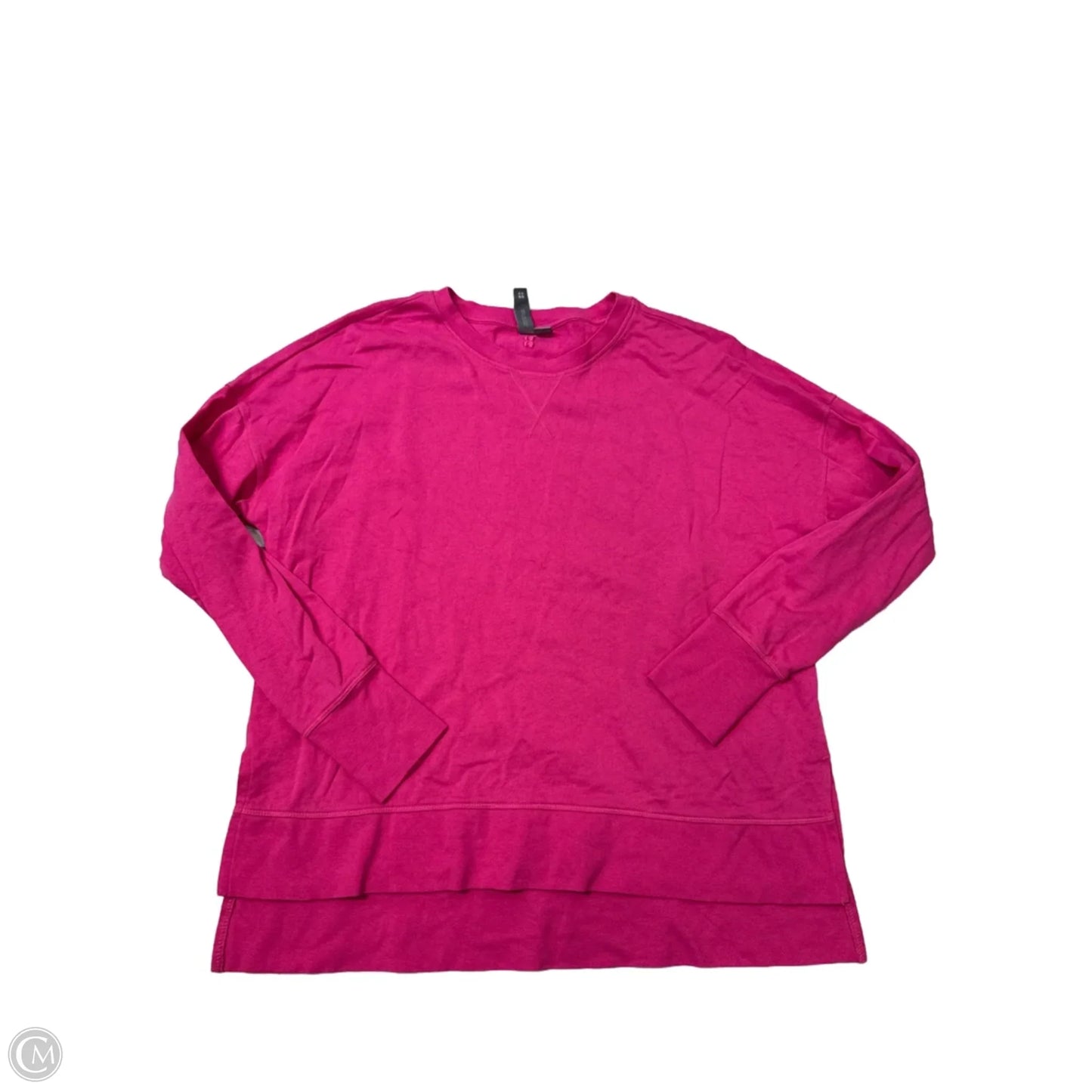 Athletic Top Long Sleeve Collar By Sweaty Betty In Pink, Size: L