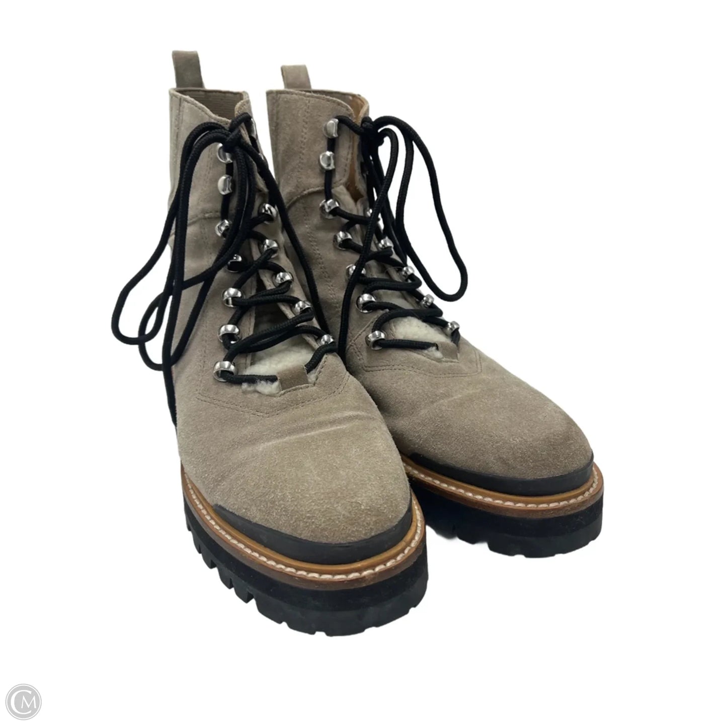 Boots Combat By Marc Fisher In Taupe, Size: 9