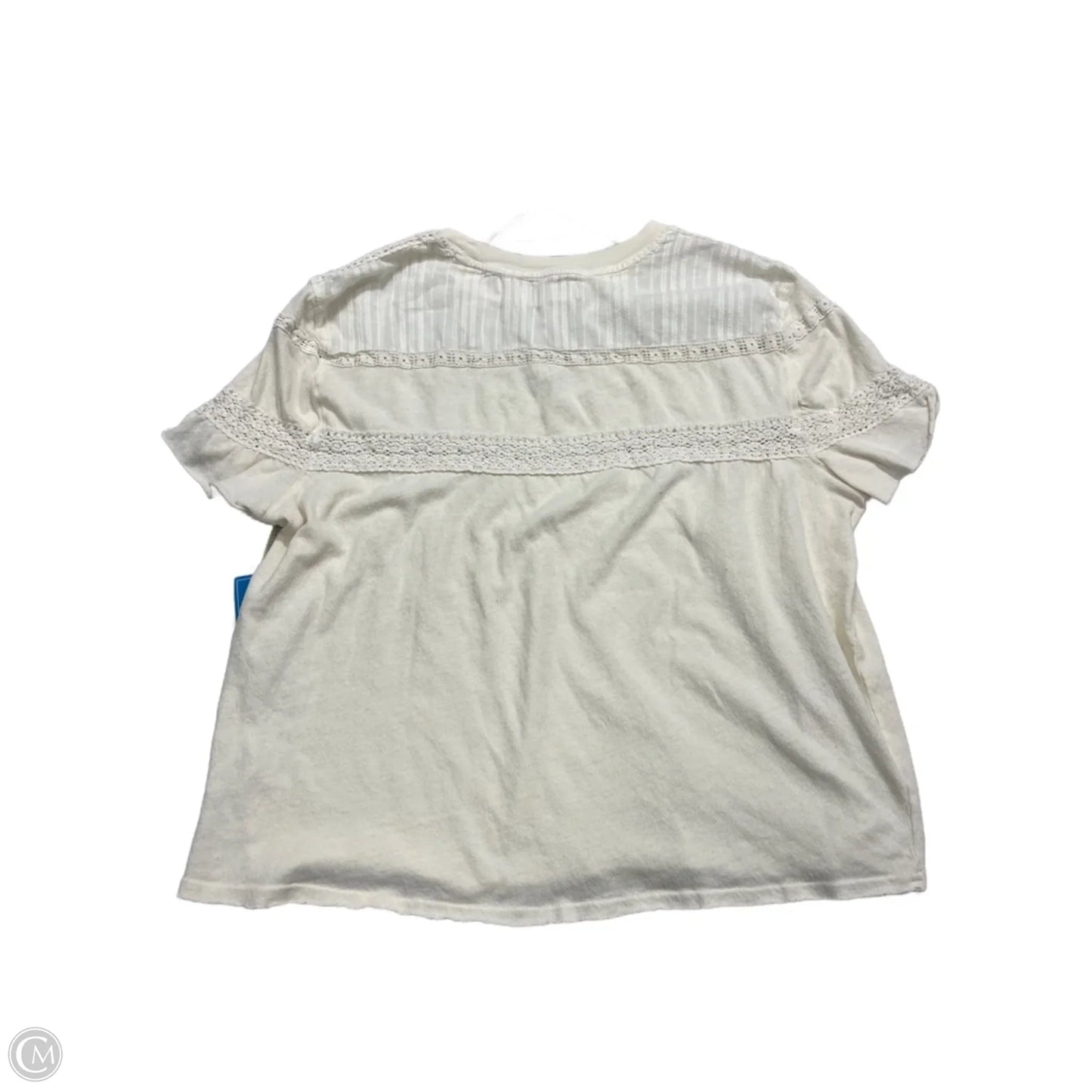 Top Short Sleeve By We The Free In Cream, Size: M