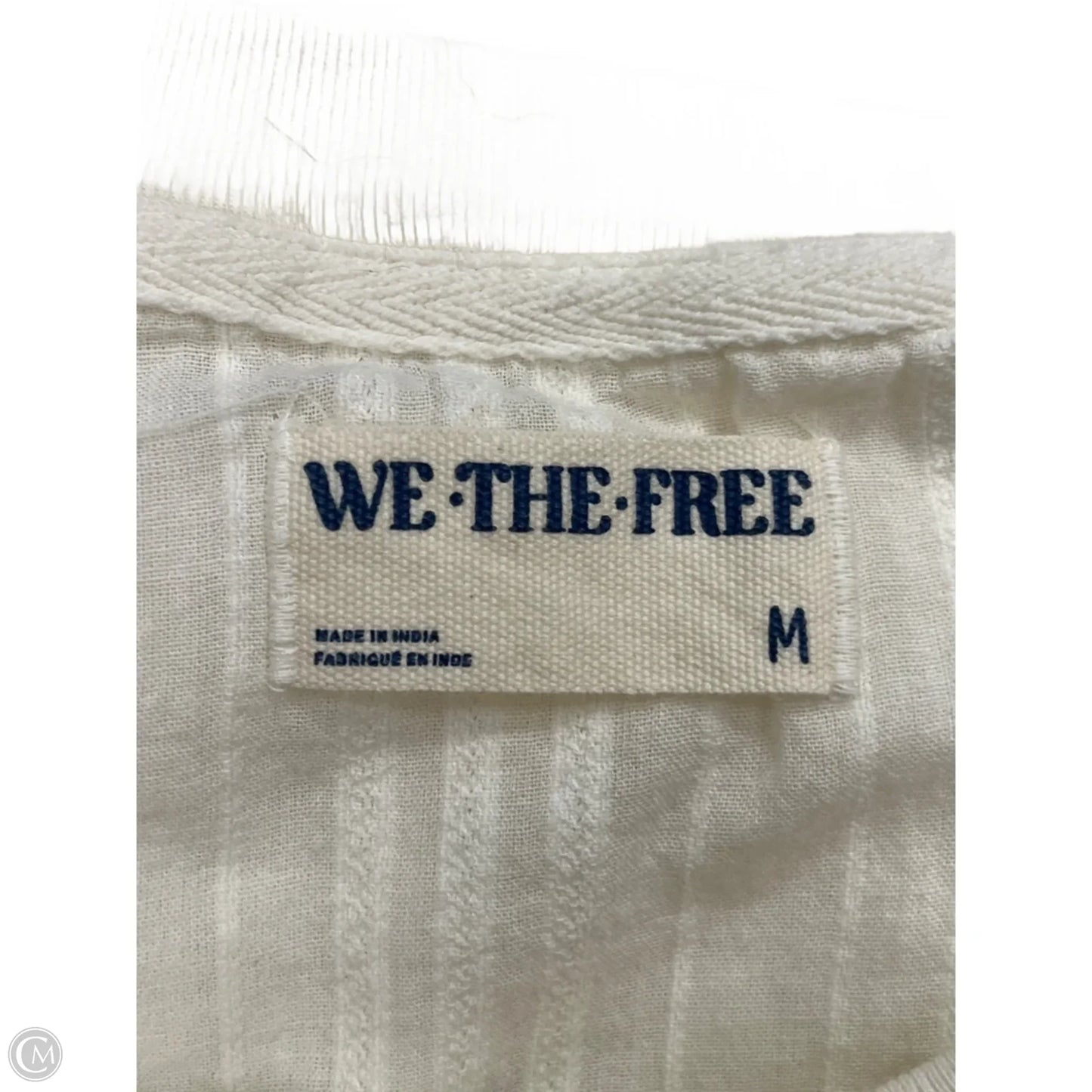 Top Short Sleeve By We The Free In Cream, Size: M
