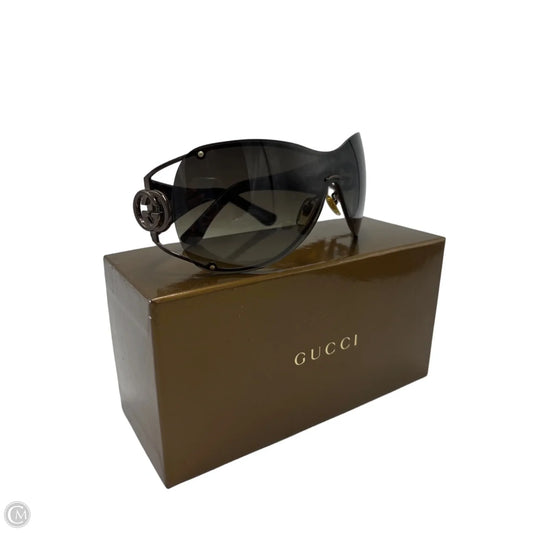 Gucci Interlocking G Shield Luxury Sunglasses
