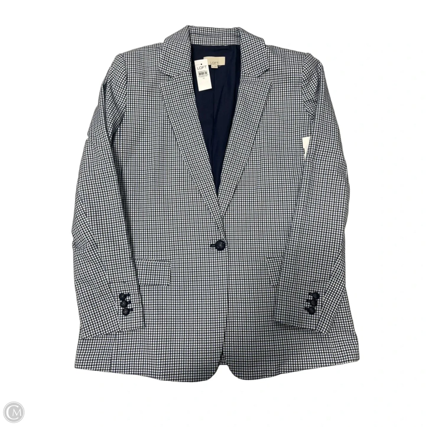New! Blazer By Loft In Plaid Pattern, Size: 10