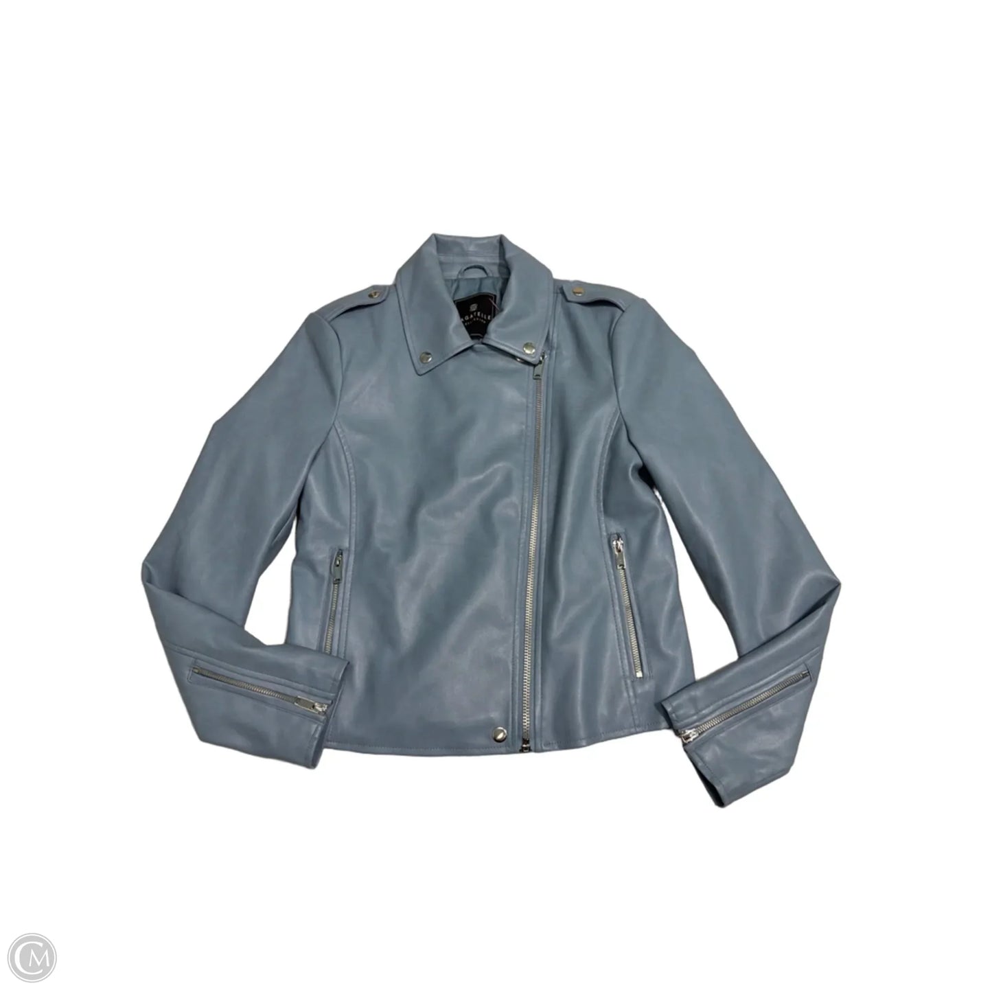 Jacket Moto By Bagatelle In Blue, Size: S