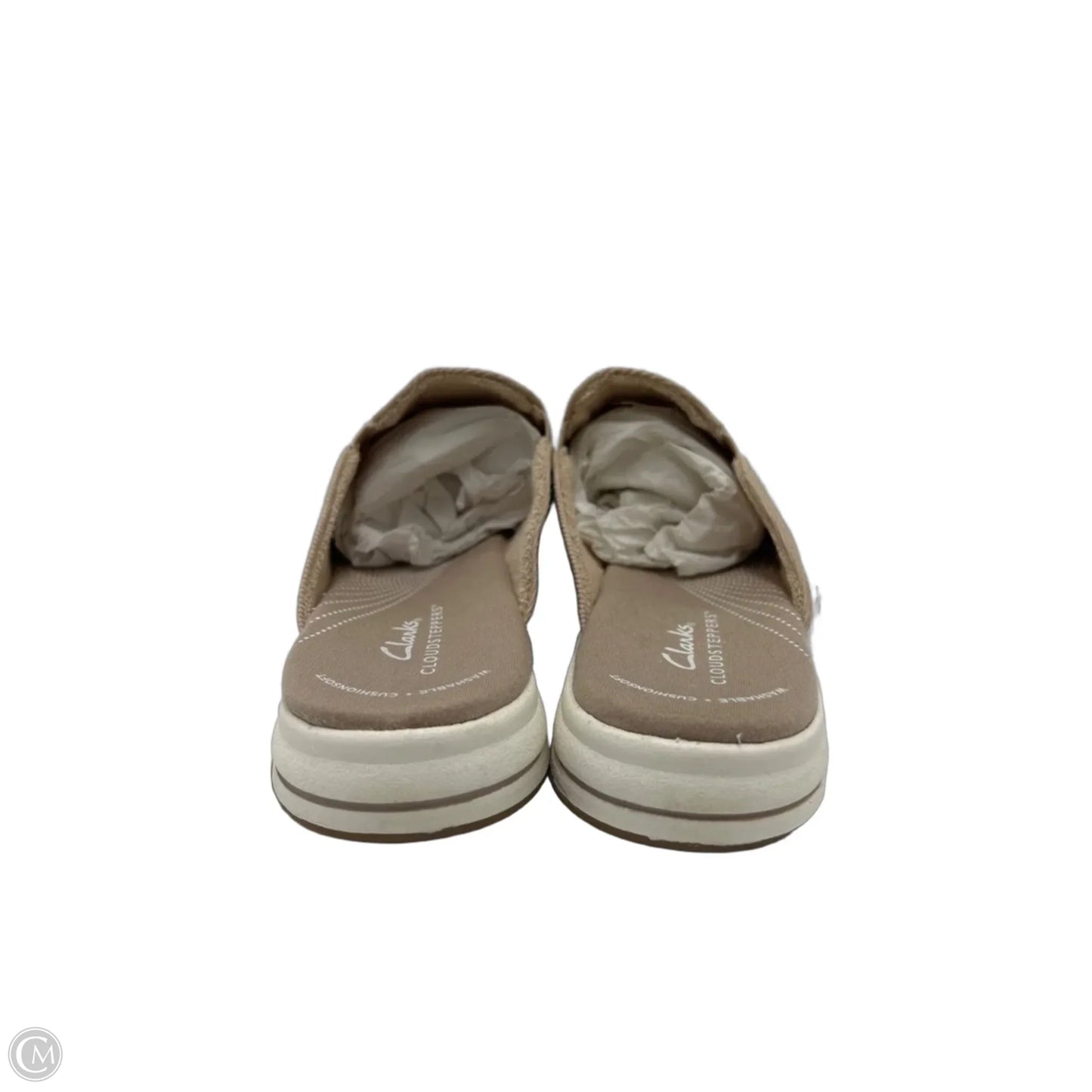 Shoes Flats By Clarks In Tan, Size: 8