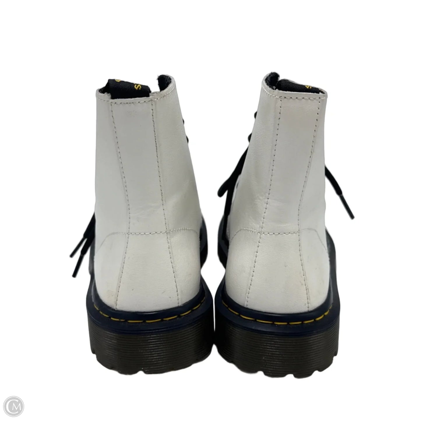 Boots Designer By Dr Martens In White, Size: 7 (38)