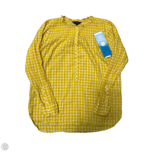 Top Long Sleeve By J. Crew In Yellow, Size: S