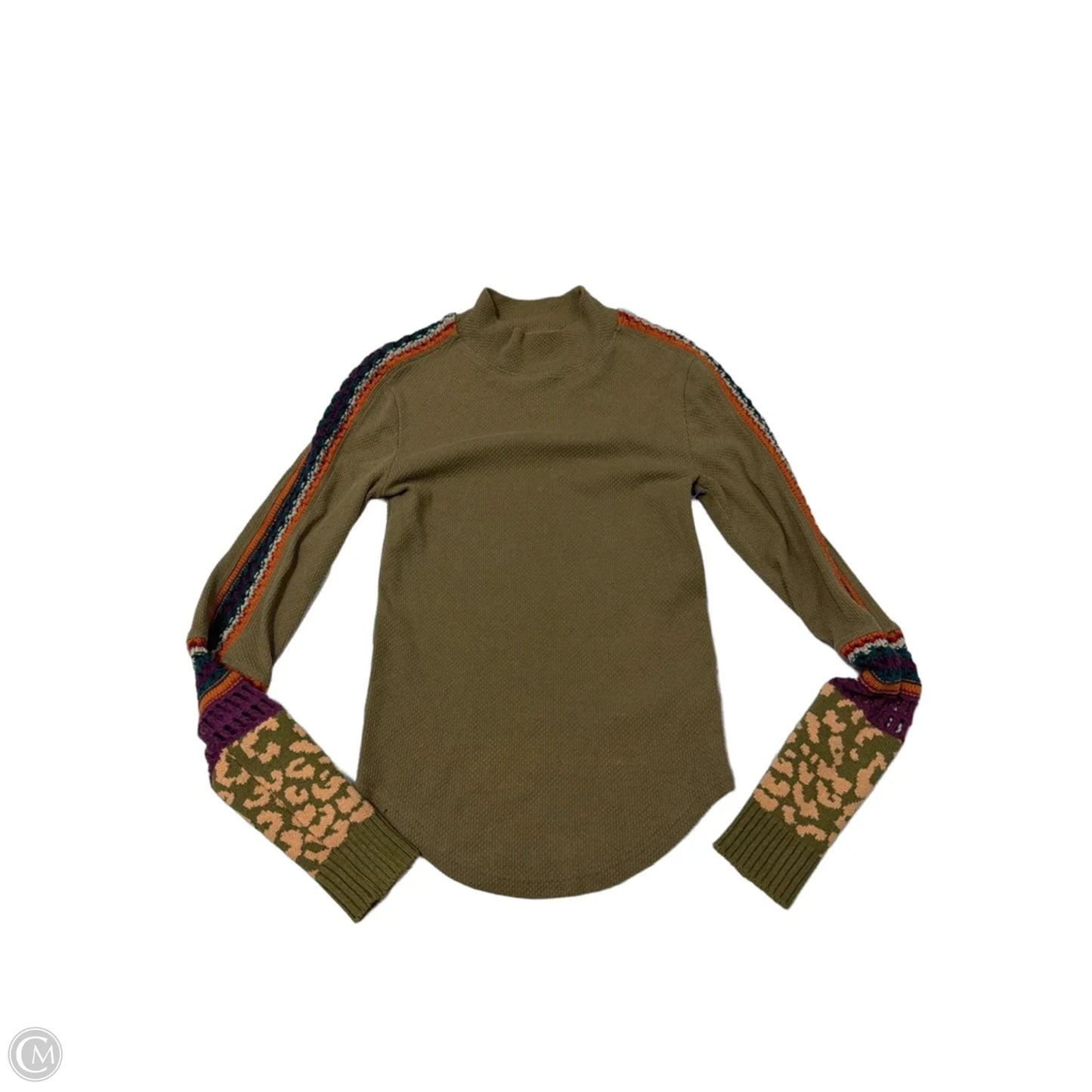 Top Long Sleeve By Free People In Green, Size: S