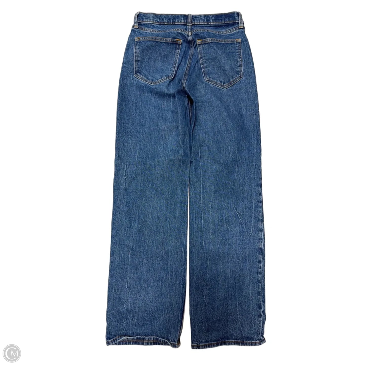 Jeans Straight By Abercrombie And Fitch In Blue Denim, Size: 4